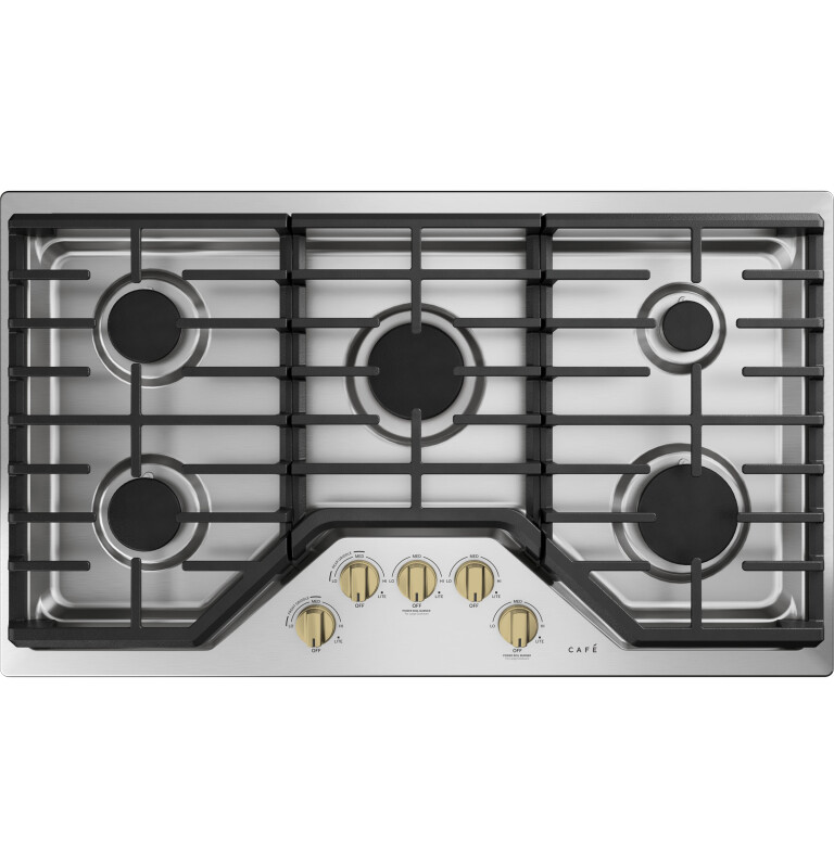 CAFÉ™ 5 Gas Cooktop Knobs - Brushed Brass view 3
