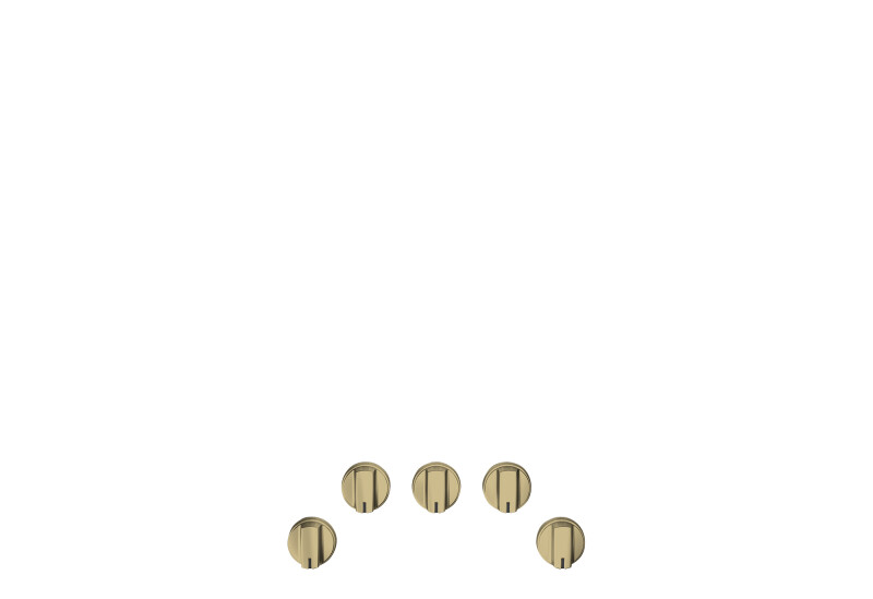 Cafe 5 Gas Cooktop Knobs - Brushed Brass Brushed Brass CXCG1K0PMCG Picture 1
