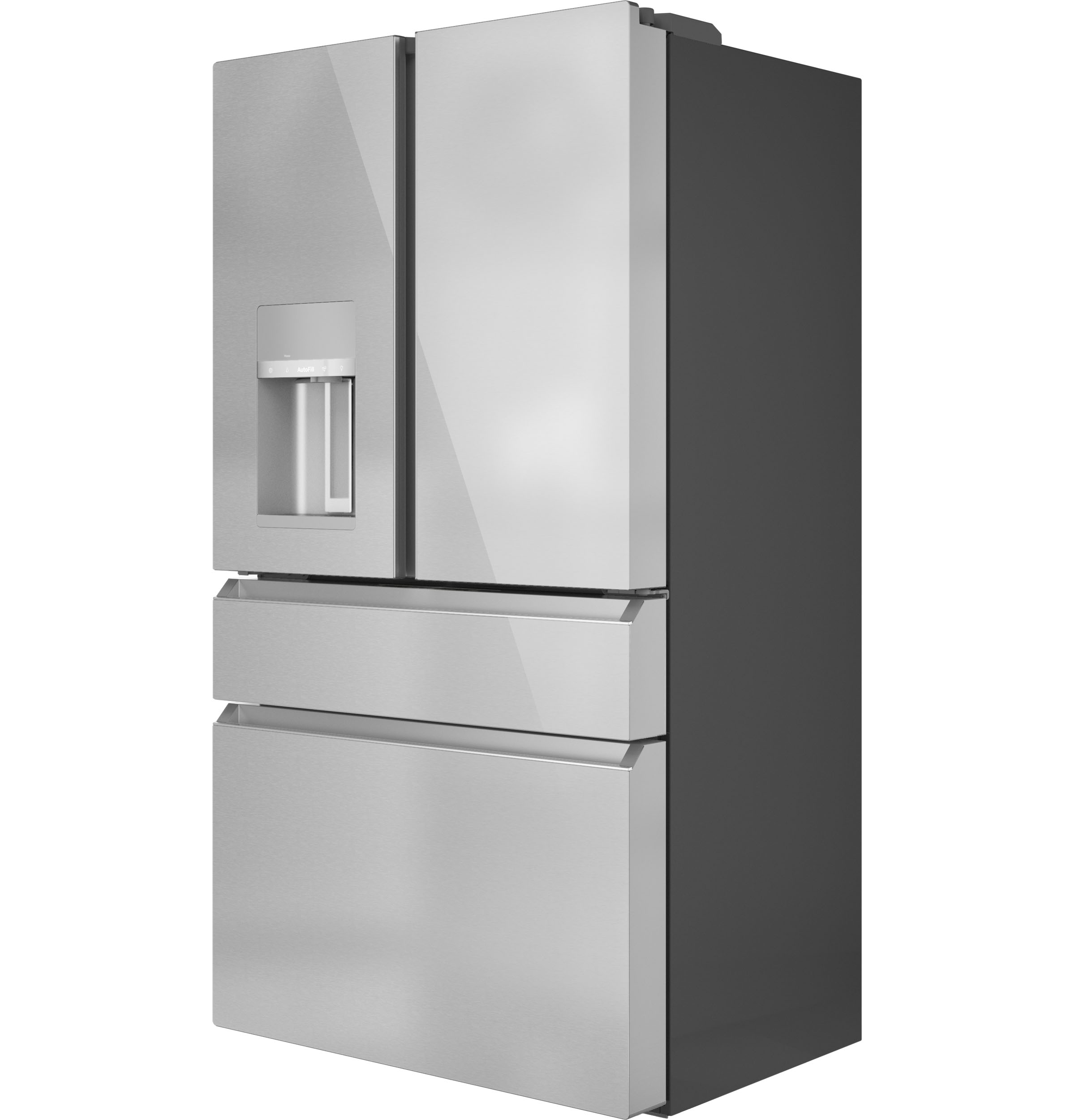 CAFÉ™ ENERGY STAR® 22.3 Cu. Ft. Smart Counter-Depth 4-Door French-Door Refrigerator in Platinum Glass view 25