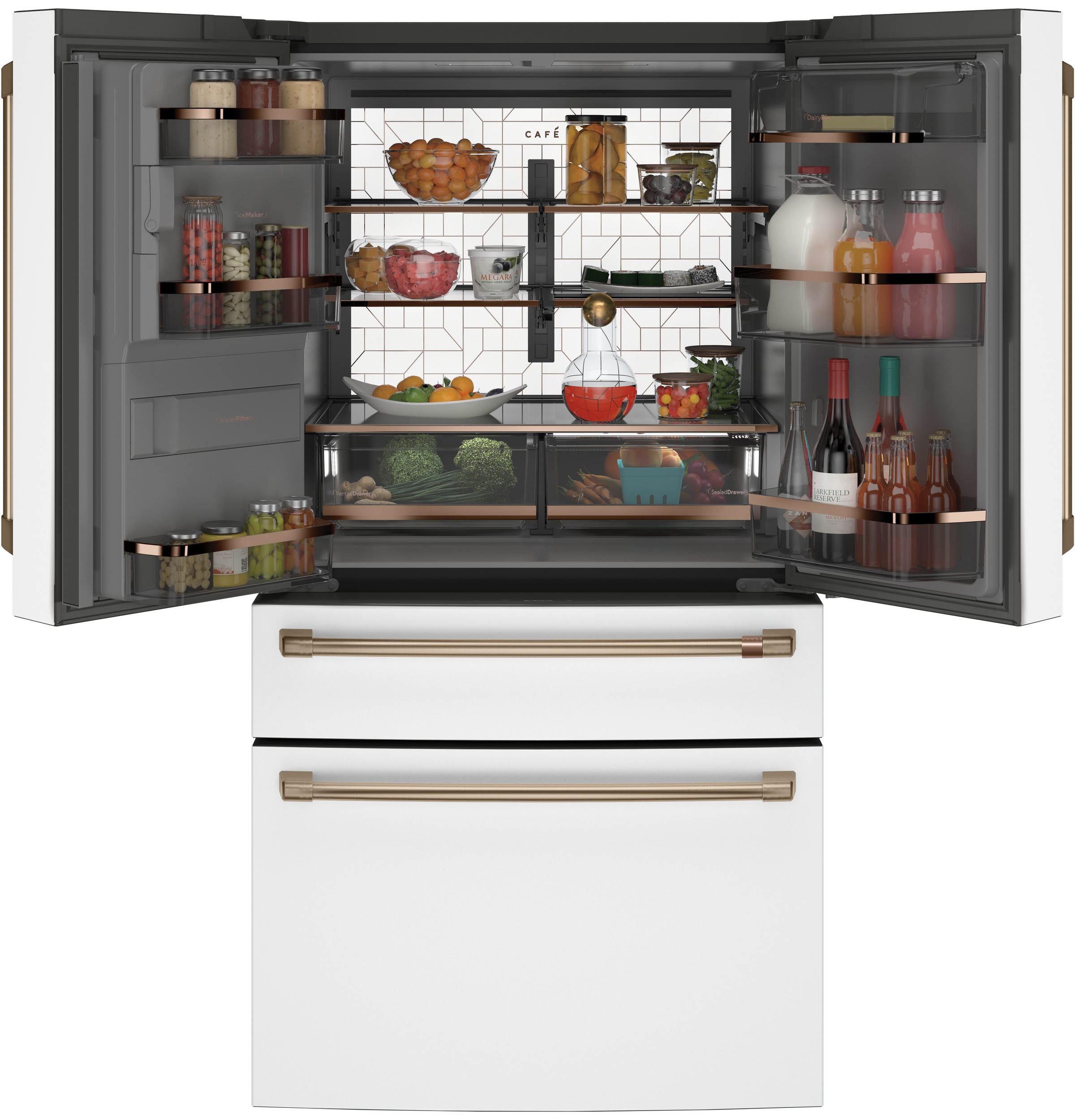 CAFÉ™ ENERGY STAR 22.3 Cu. Ft. Smart Counter-Depth 4-Door French-Door Refrigerator view 13