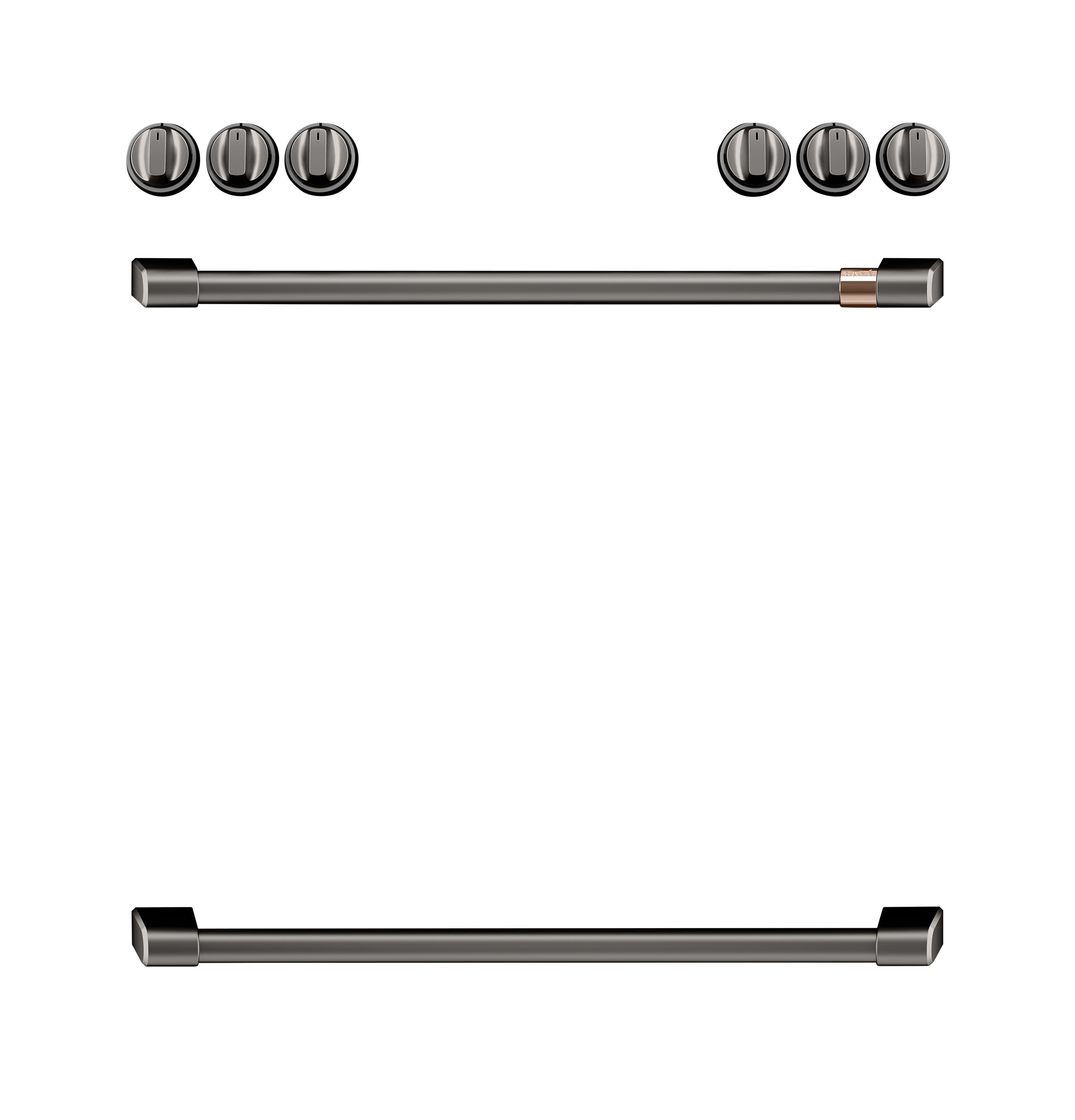CAFÉ™ Front Control Electric Knobs and Handles - Brushed Bronze CXFCEHKPMBZ
