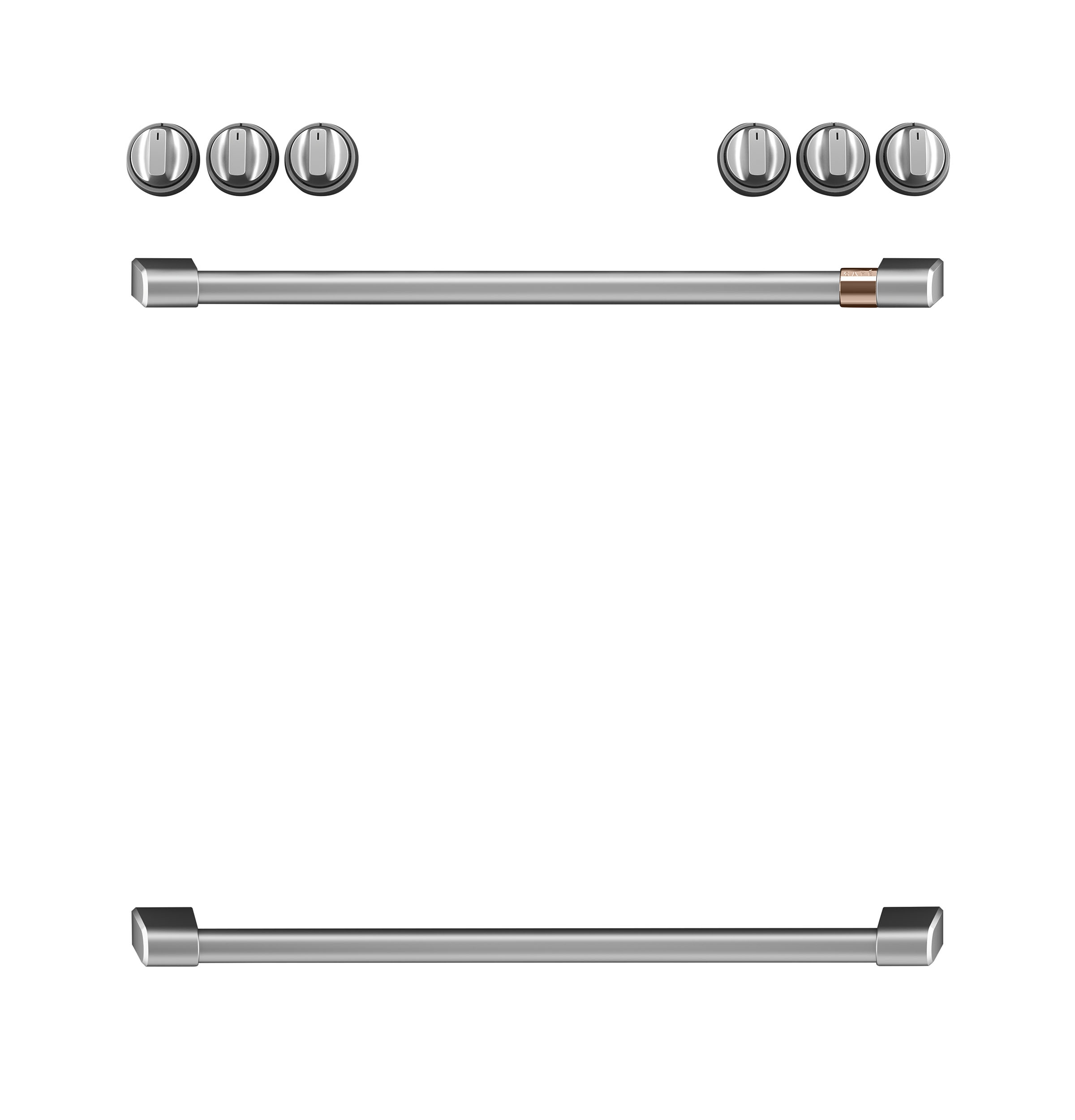 CAFÉ™ Front Control Electric Knobs and Handles - Brushed Bronze CXFCEHKPMBZ