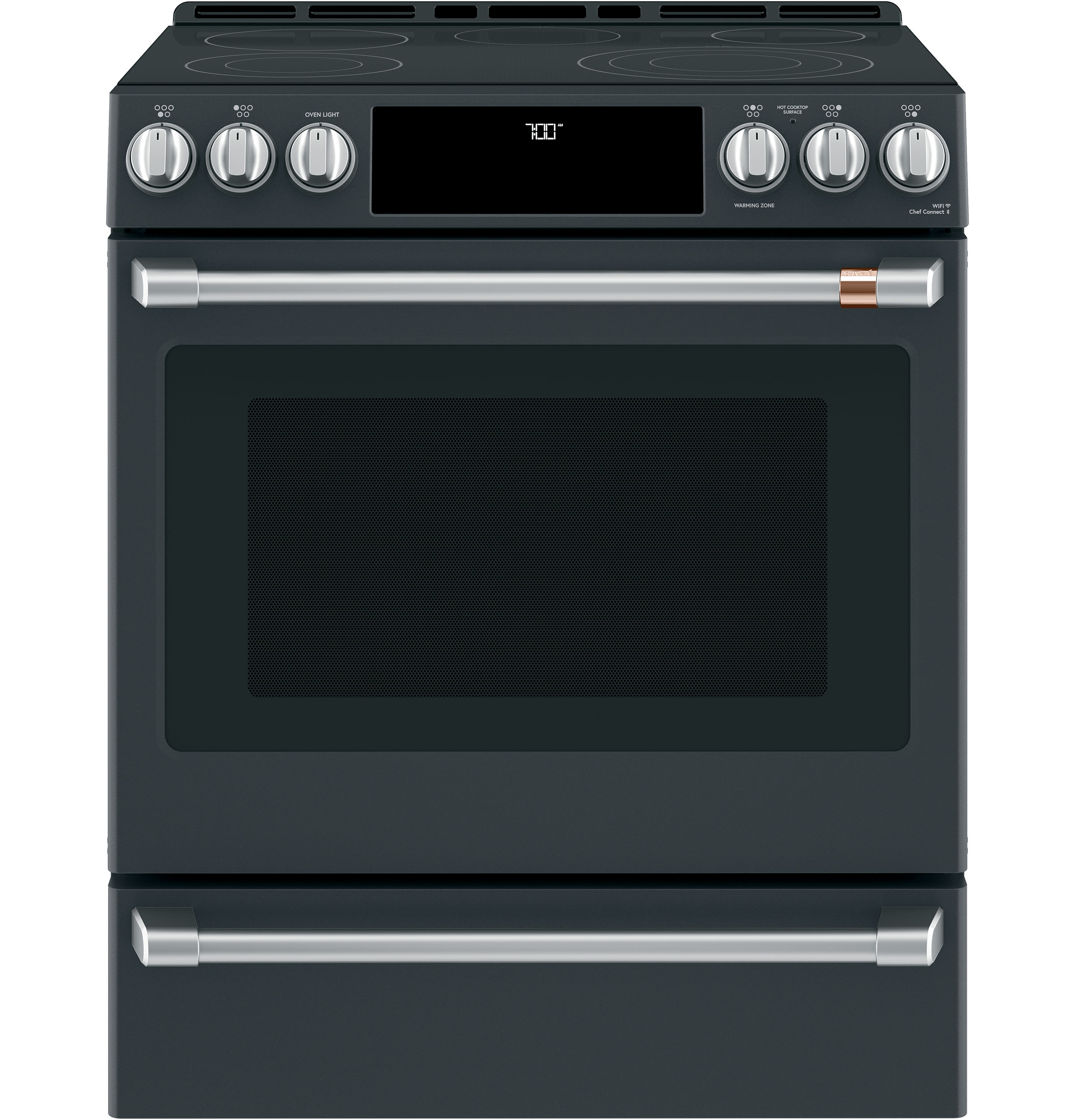 CAFÉ™ Front Control Electric Knobs and Handles - Brushed Stainless CXFCEHKPMSS