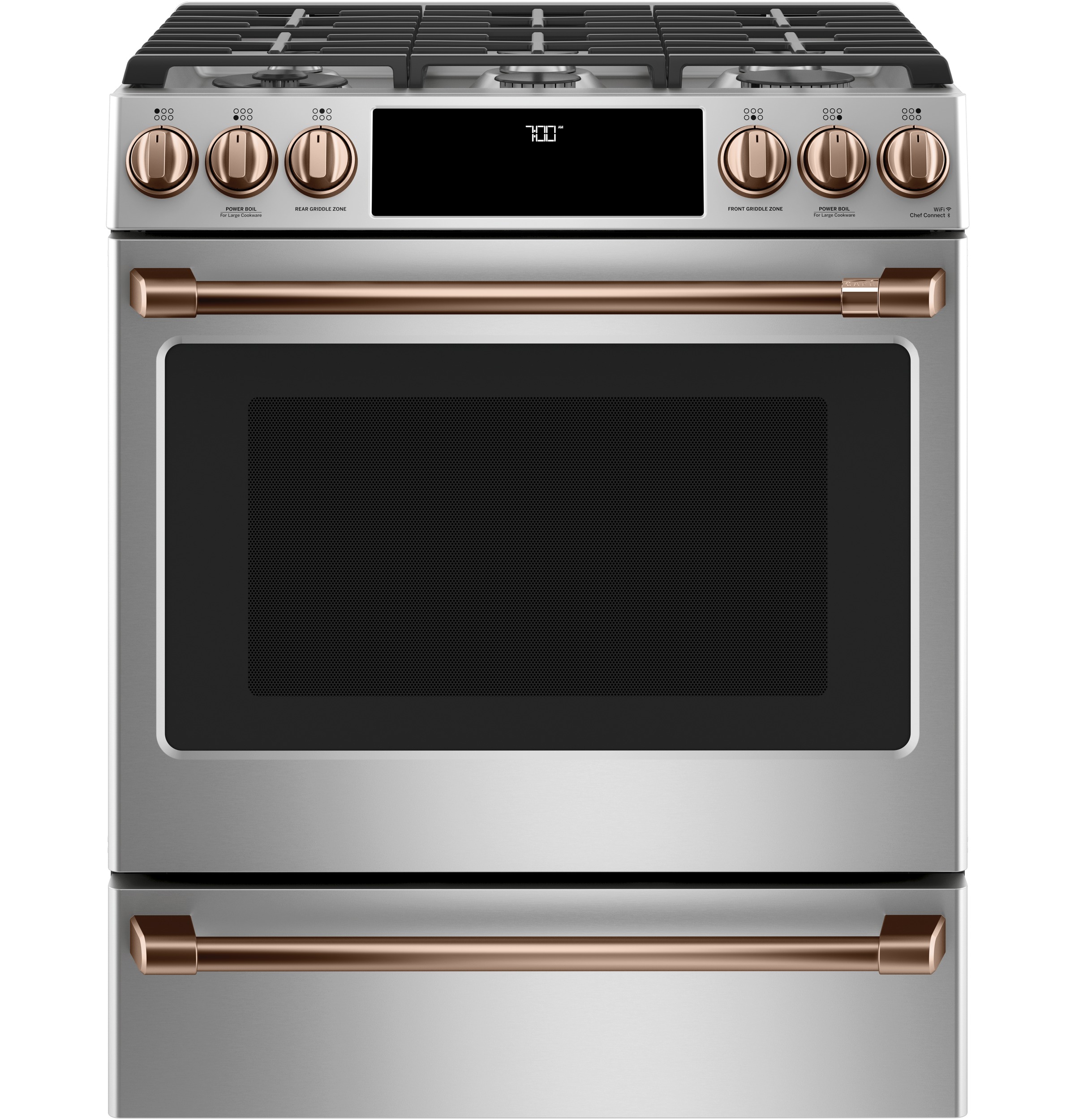 CAFÉ™ Front Control Gas Knobs and Handles - Brushed Copper view 6