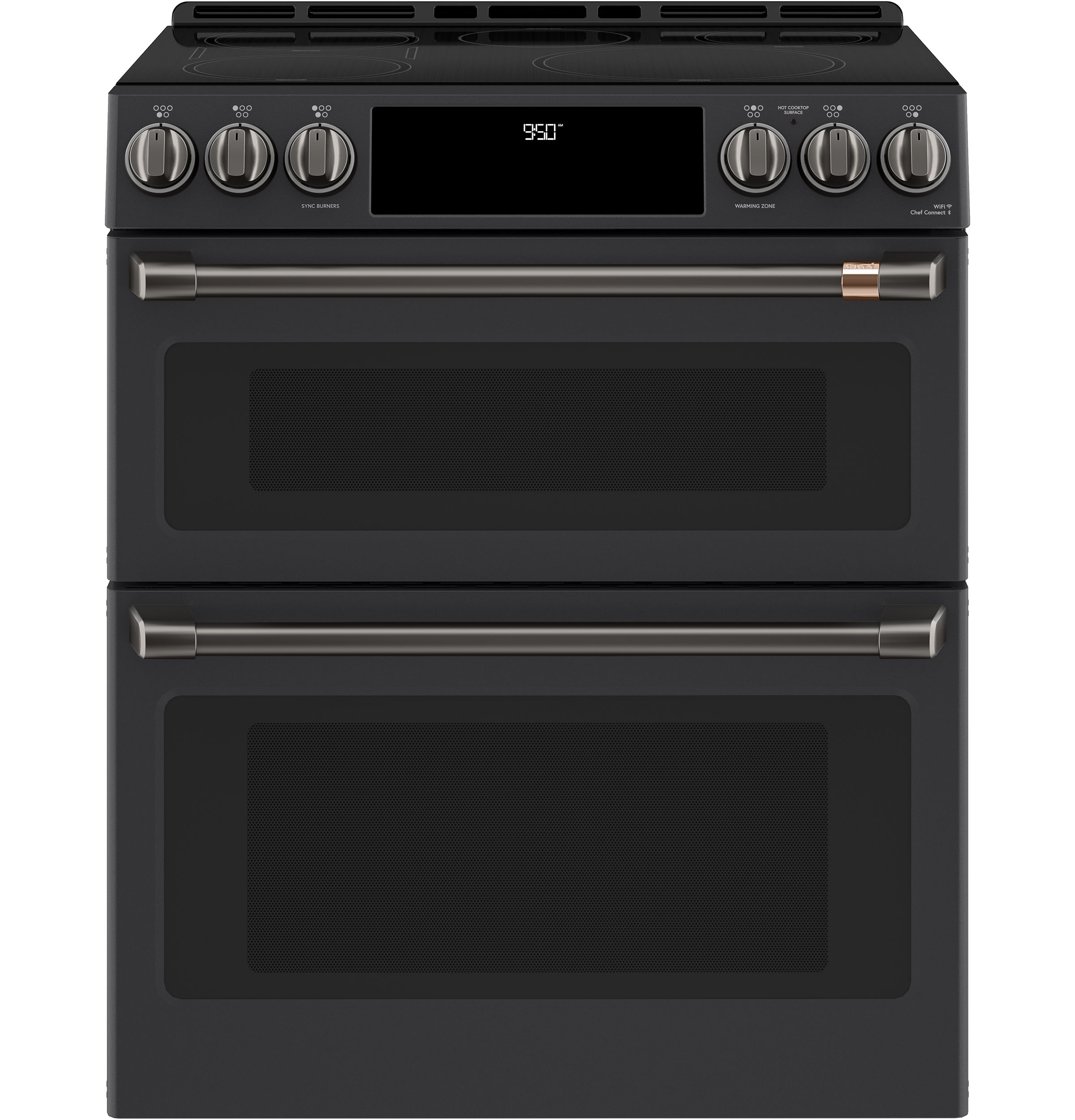 CAFÉ™ Front Control Induction Knobs and Handles - Brushed Black CXFCHHKPMBT