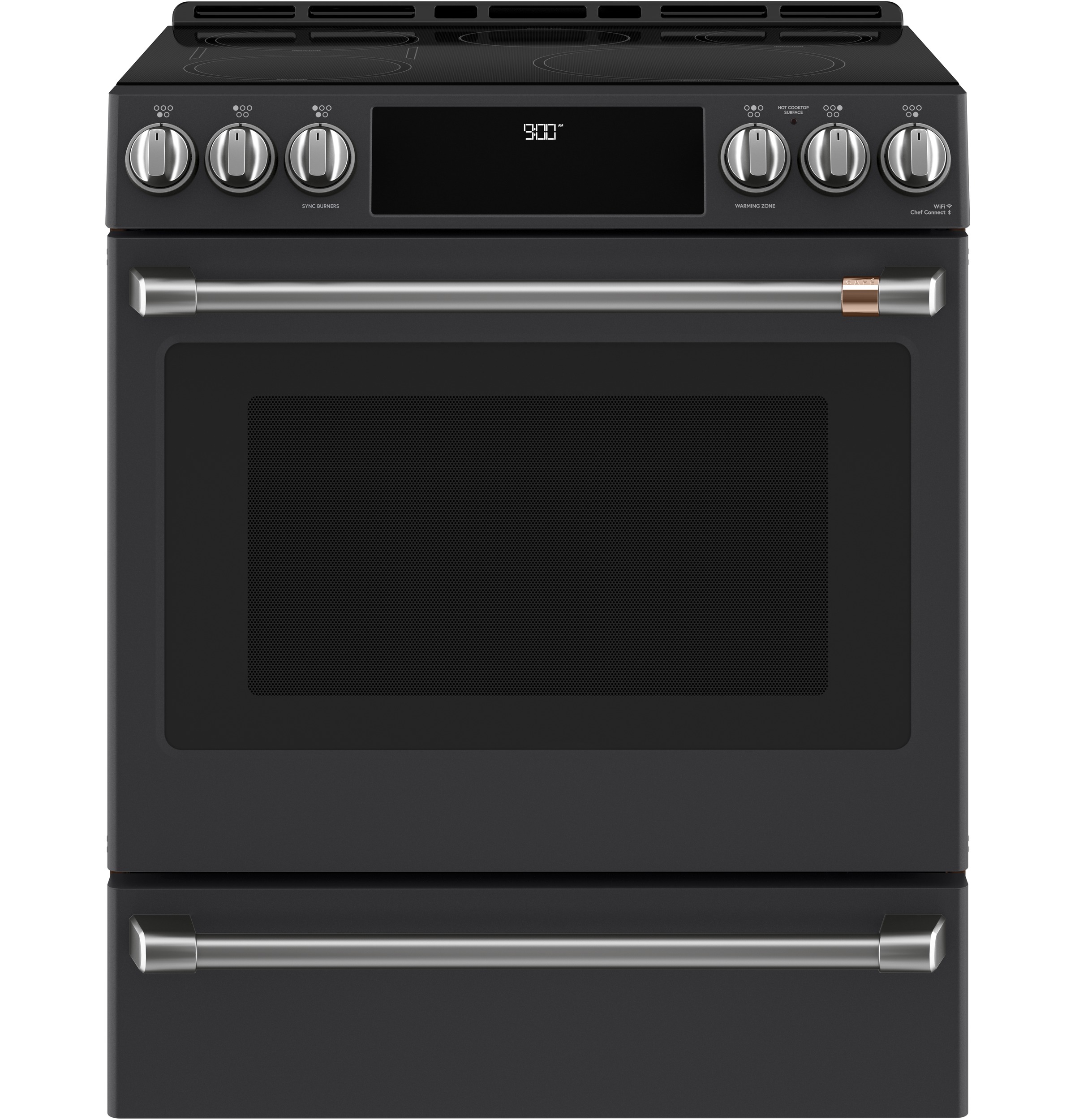 CAFÉ™ Front Control Induction Knobs and Handles - Brushed Stainless view 2