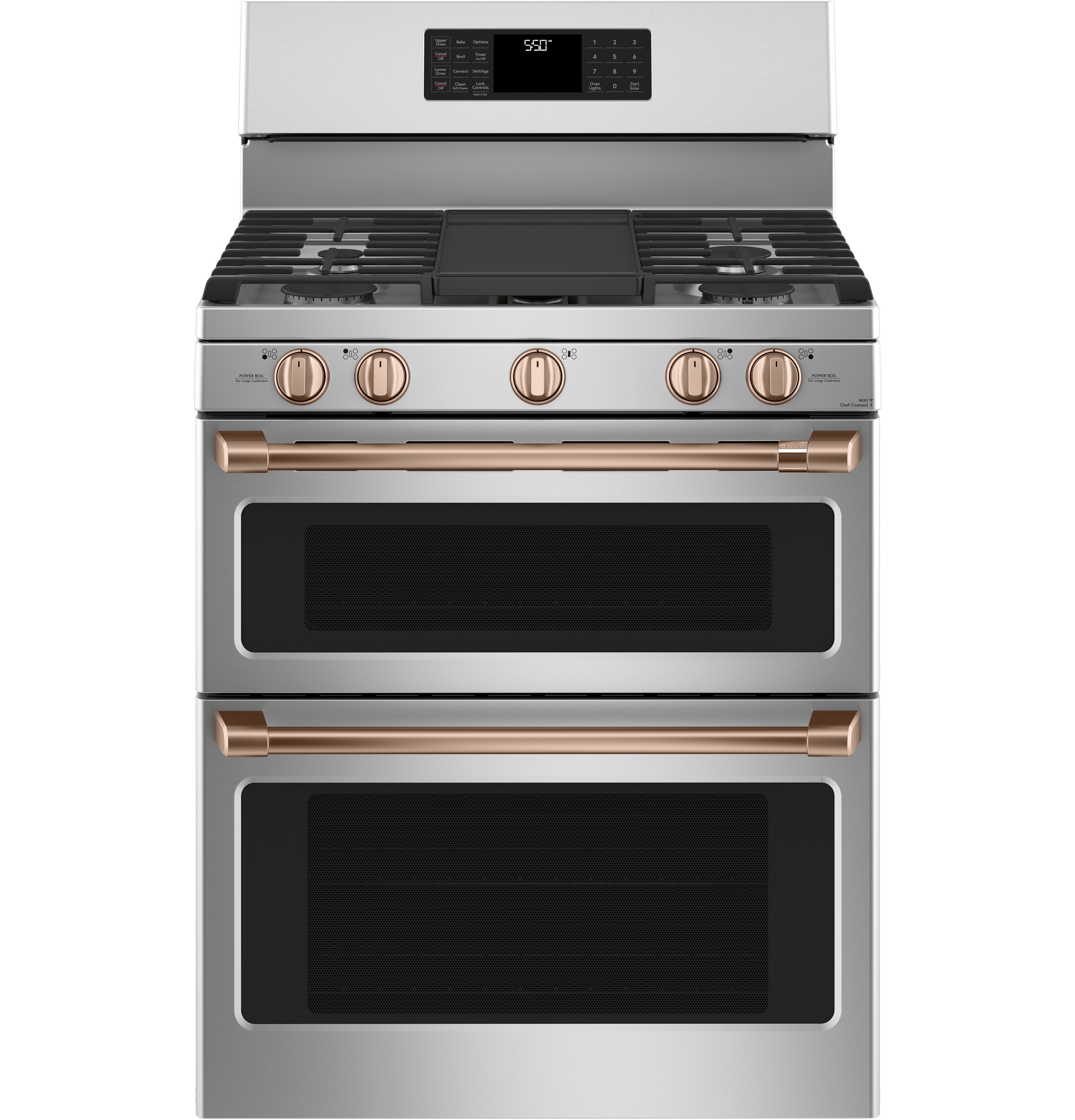 CAFÉ™ Freestanding Gas Knobs and Handles - Brushed Copper CXFSGHKPMCU
