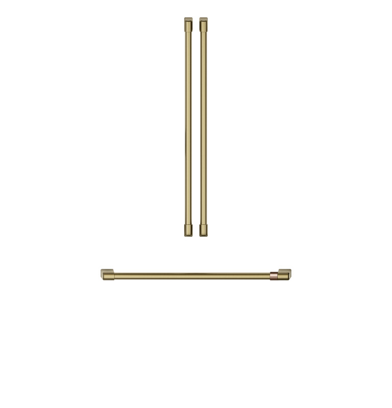 CAFÉ™ Refrigeration Handle Kit - Brushed Brass CXMB3H3PNCG