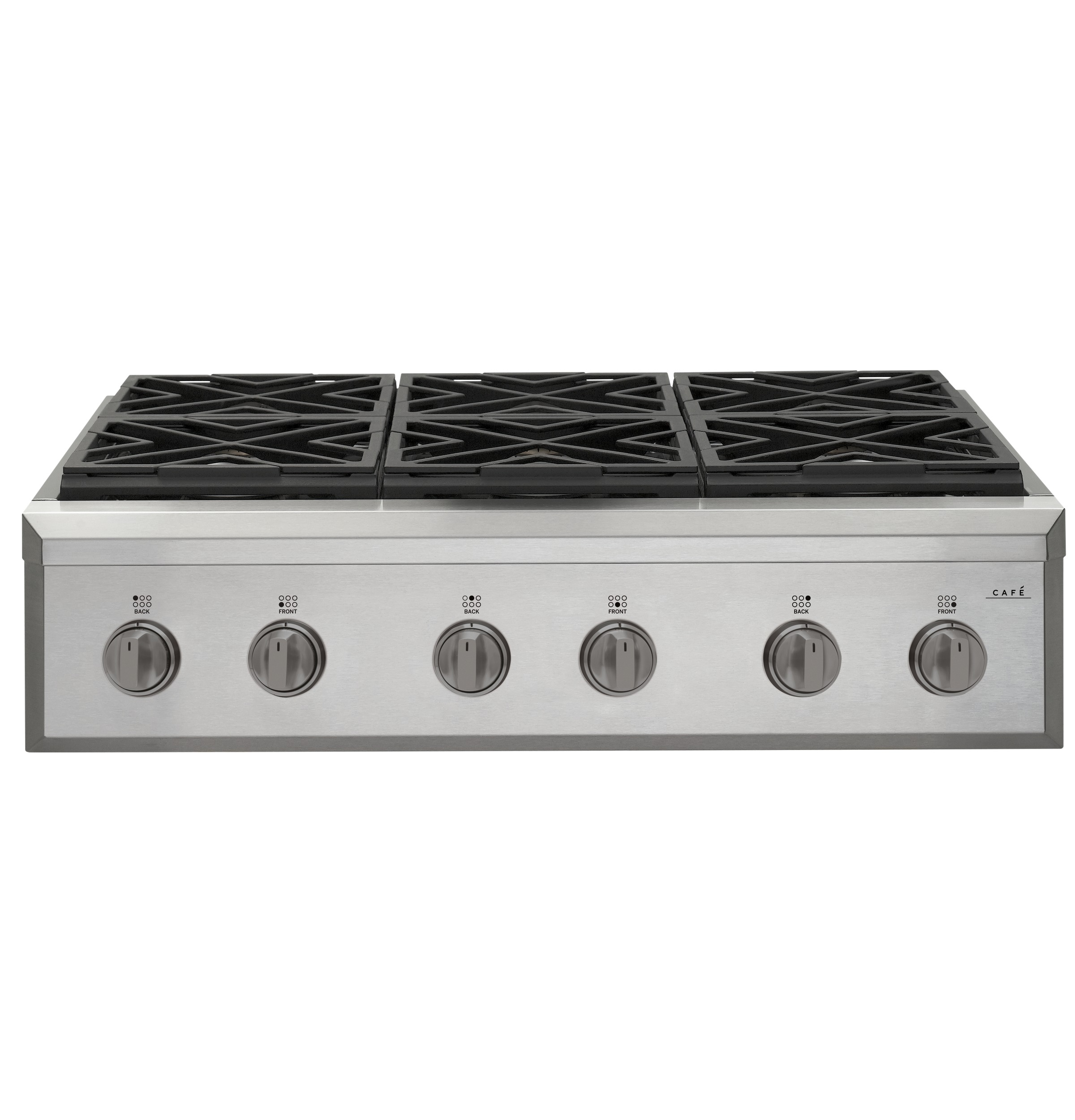 CAFÉ™ 36" Brushed Black Handle & Knob Set for Pro Range and Rangetop view 4
