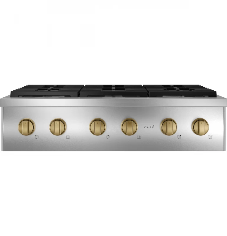 Café 36" Brushed Brass Handle & Knob Set For Pro Range And Rangetop CXPR6HKPMCG