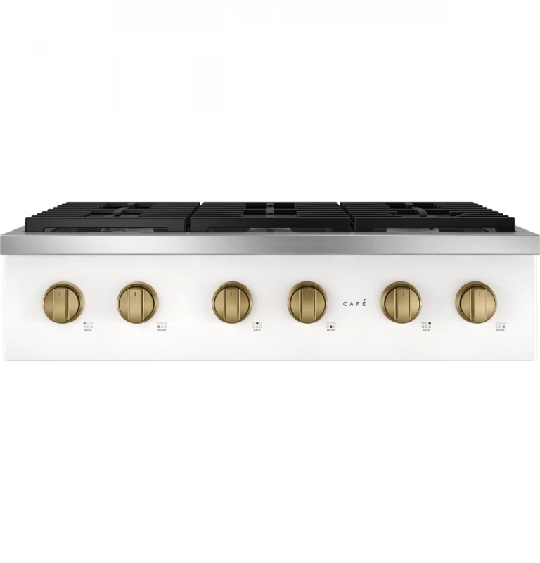 Café 36" Brushed Brass Handle & Knob Set For Pro Range And Rangetop CXPR6HKPMCG
