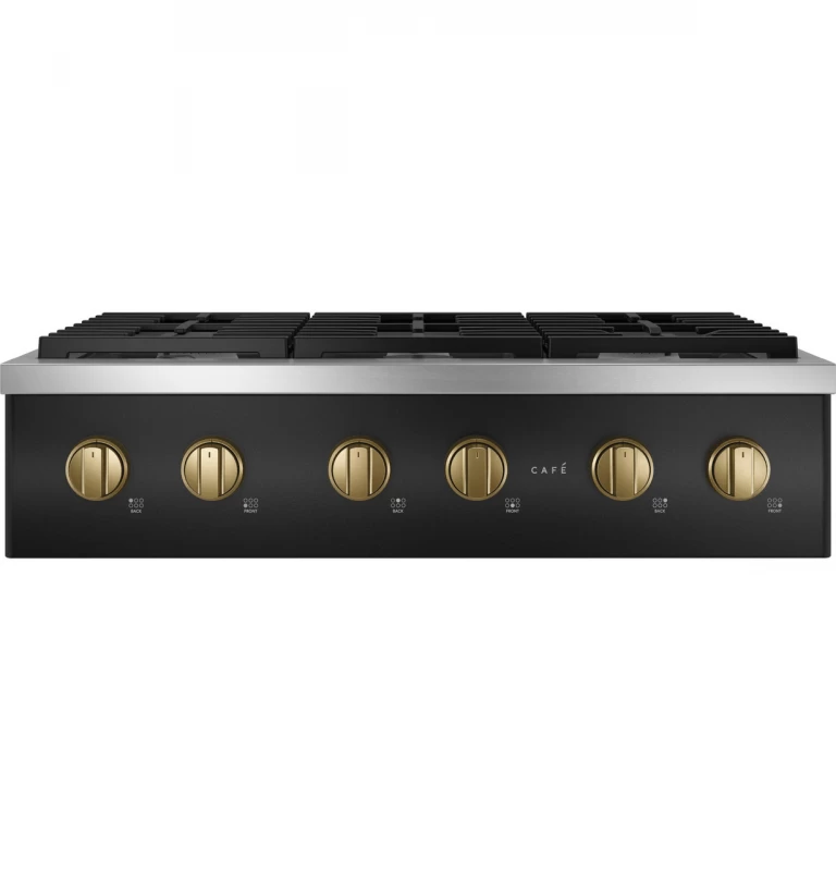 Café 36" Brushed Brass Handle & Knob Set For Pro Range And Rangetop CXPR6HKPMCG