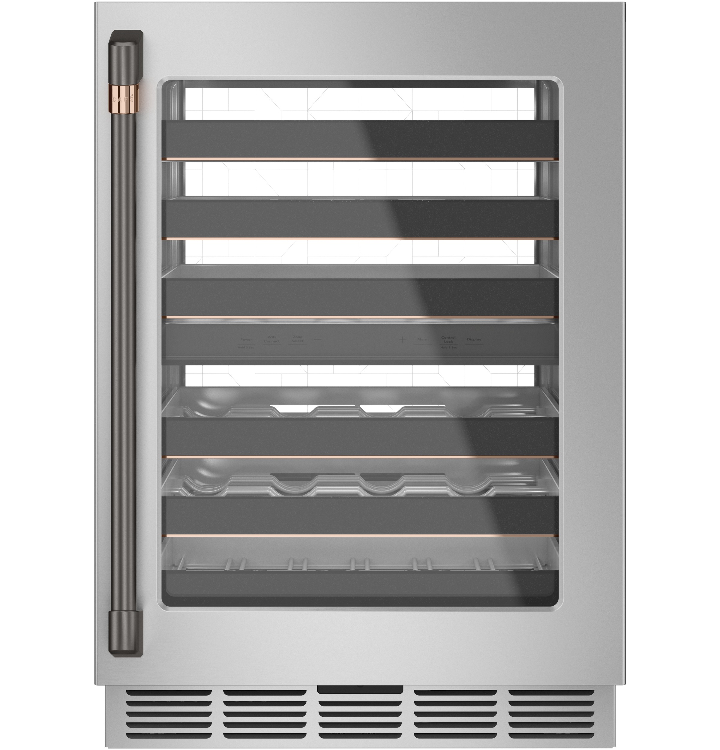 CAFÉ™ Undercounter Handle Kit - Brushed Black CXQW1H1PPBT