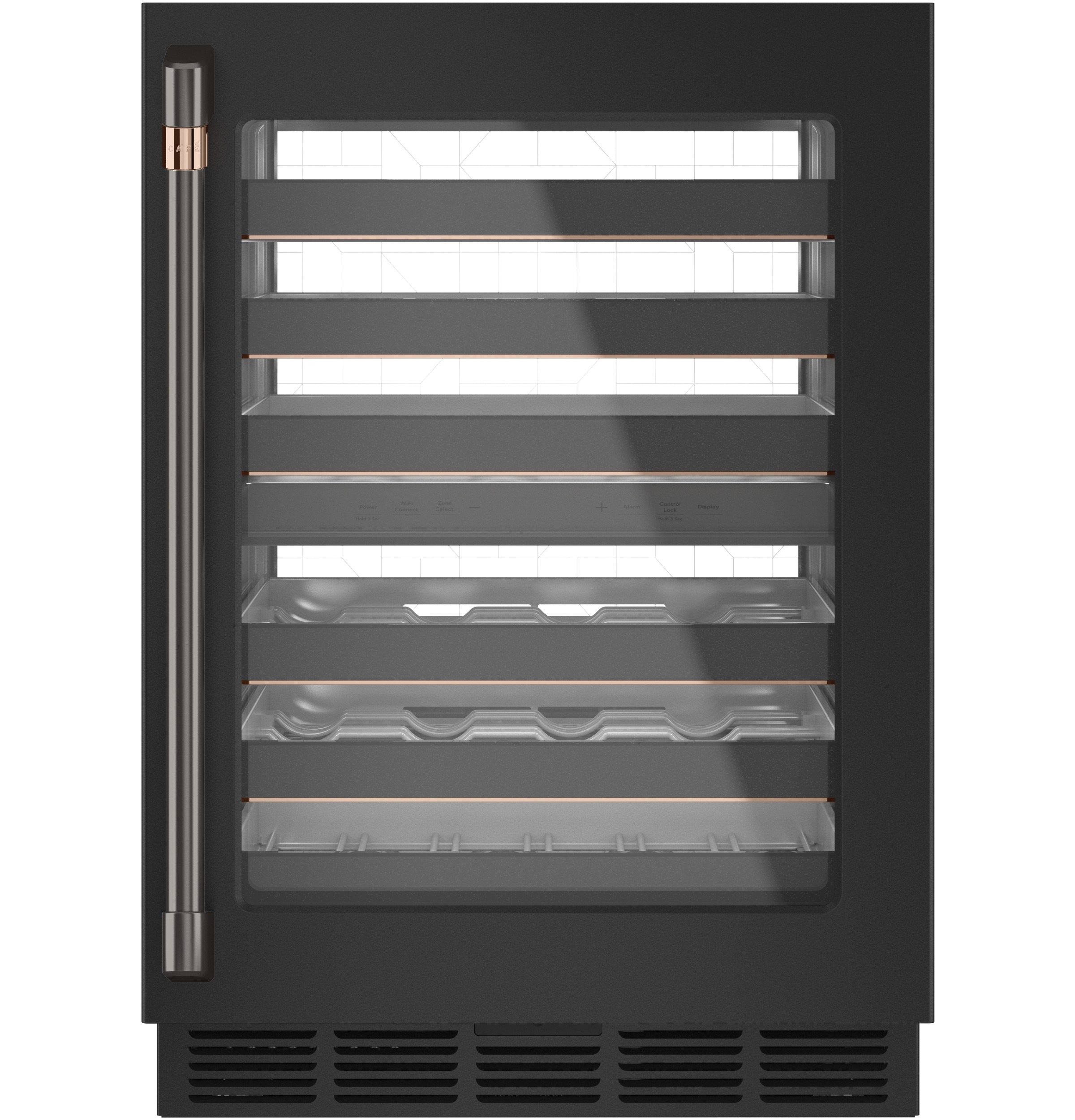 CAFÉ™ Undercounter Handle Kit - Brushed Black CXQW1H1PPBT