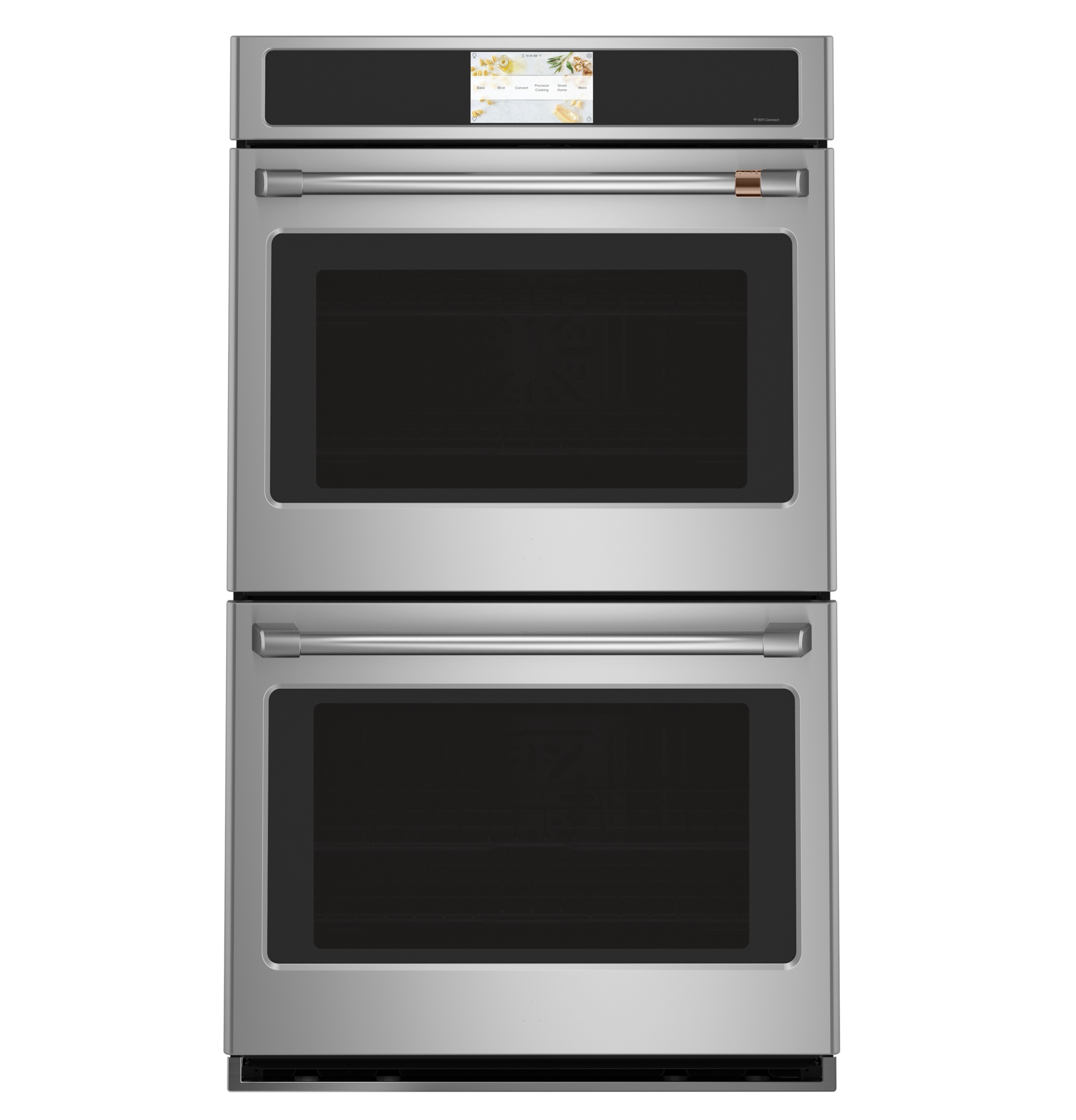 CAFÉ™ 2 - 30” Double Wall Oven Handles - Brushed Stainless CXWD0H0PMSS