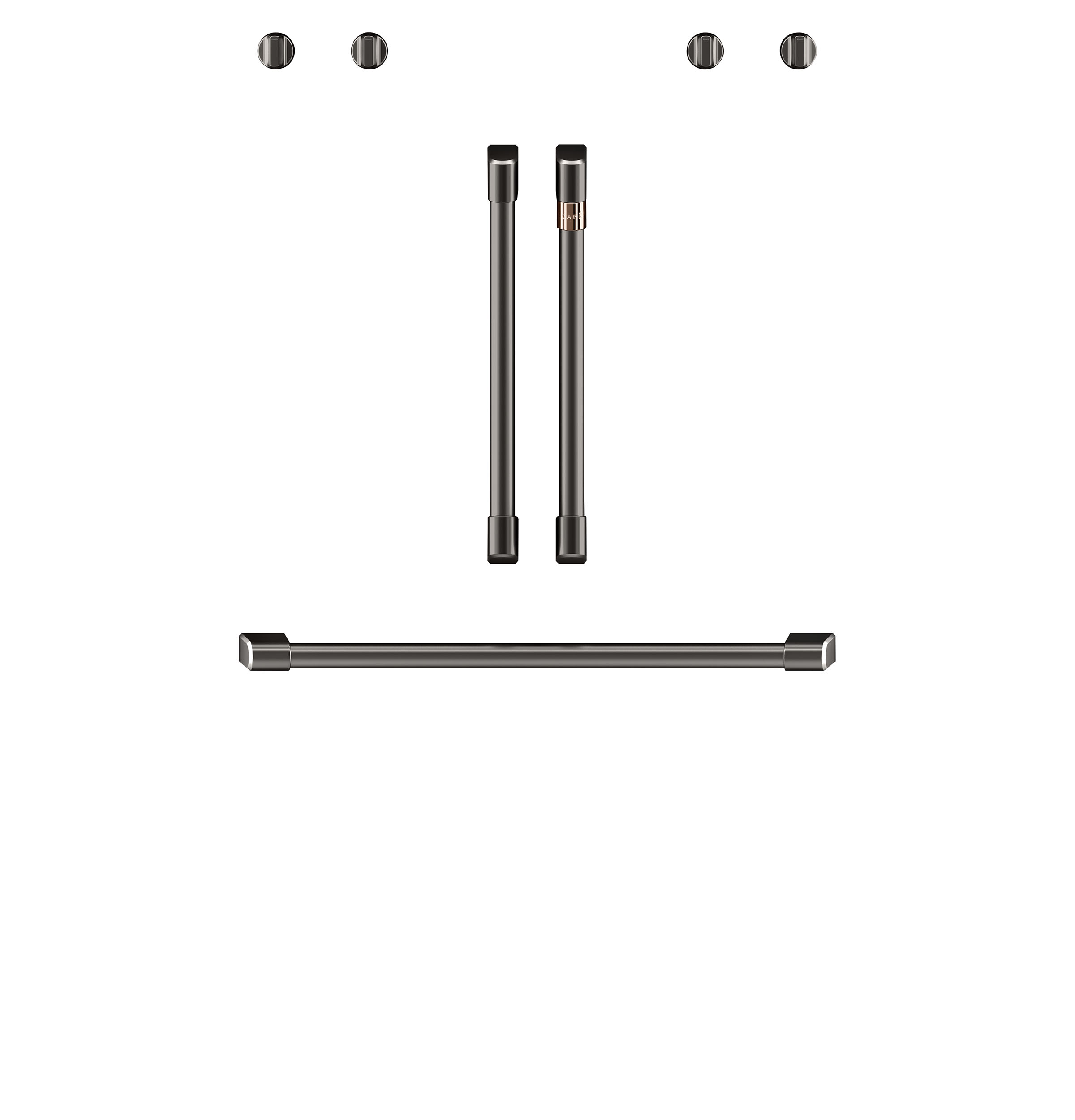 CAFÉ™ 2 French-Door Handles; 1 - 30" Handle; - Brushed Black view 4