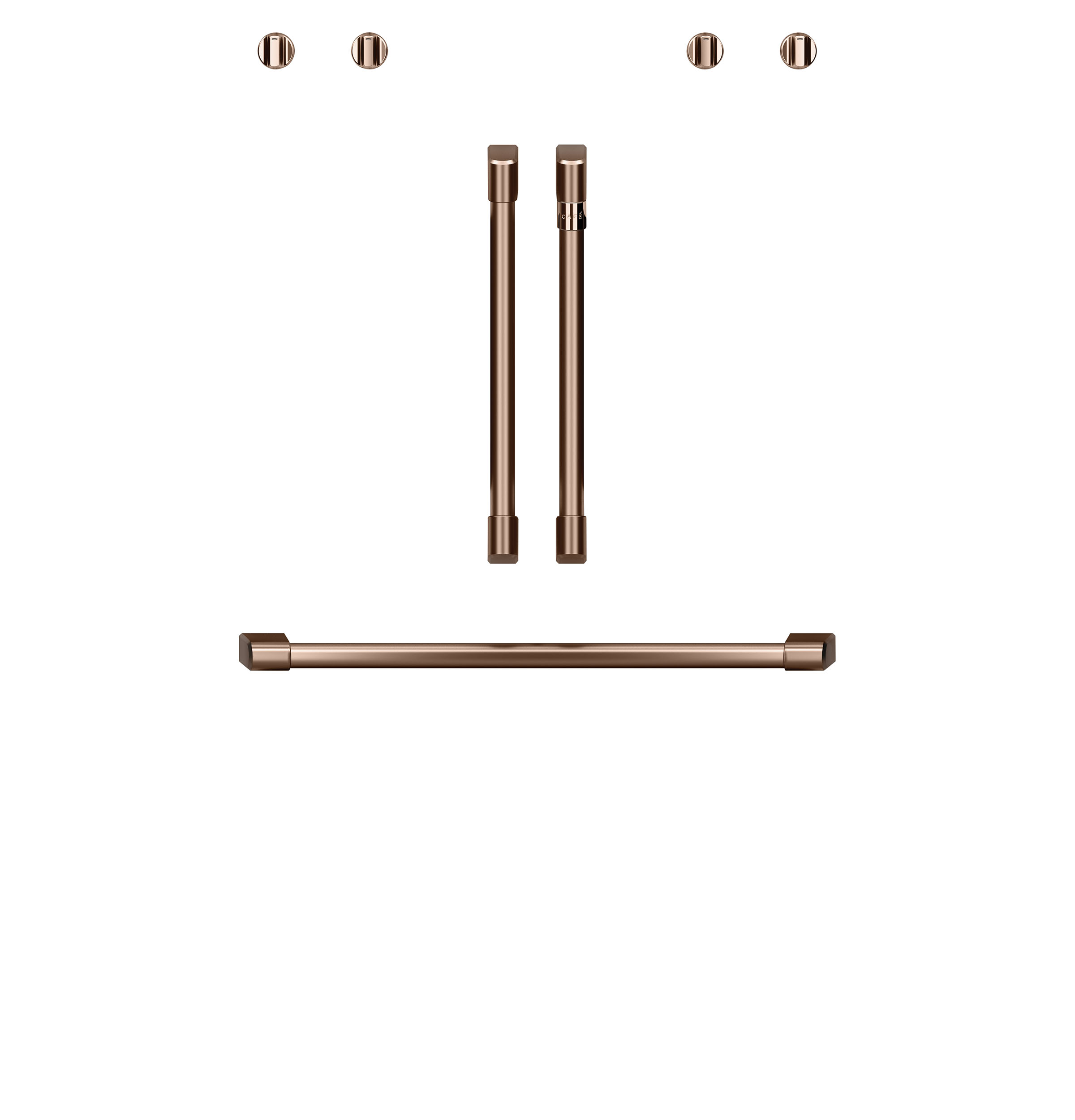 CAFÉ™ 2 French-Door Handles; 1 - 30" Handle; - Brushed Copper view 4