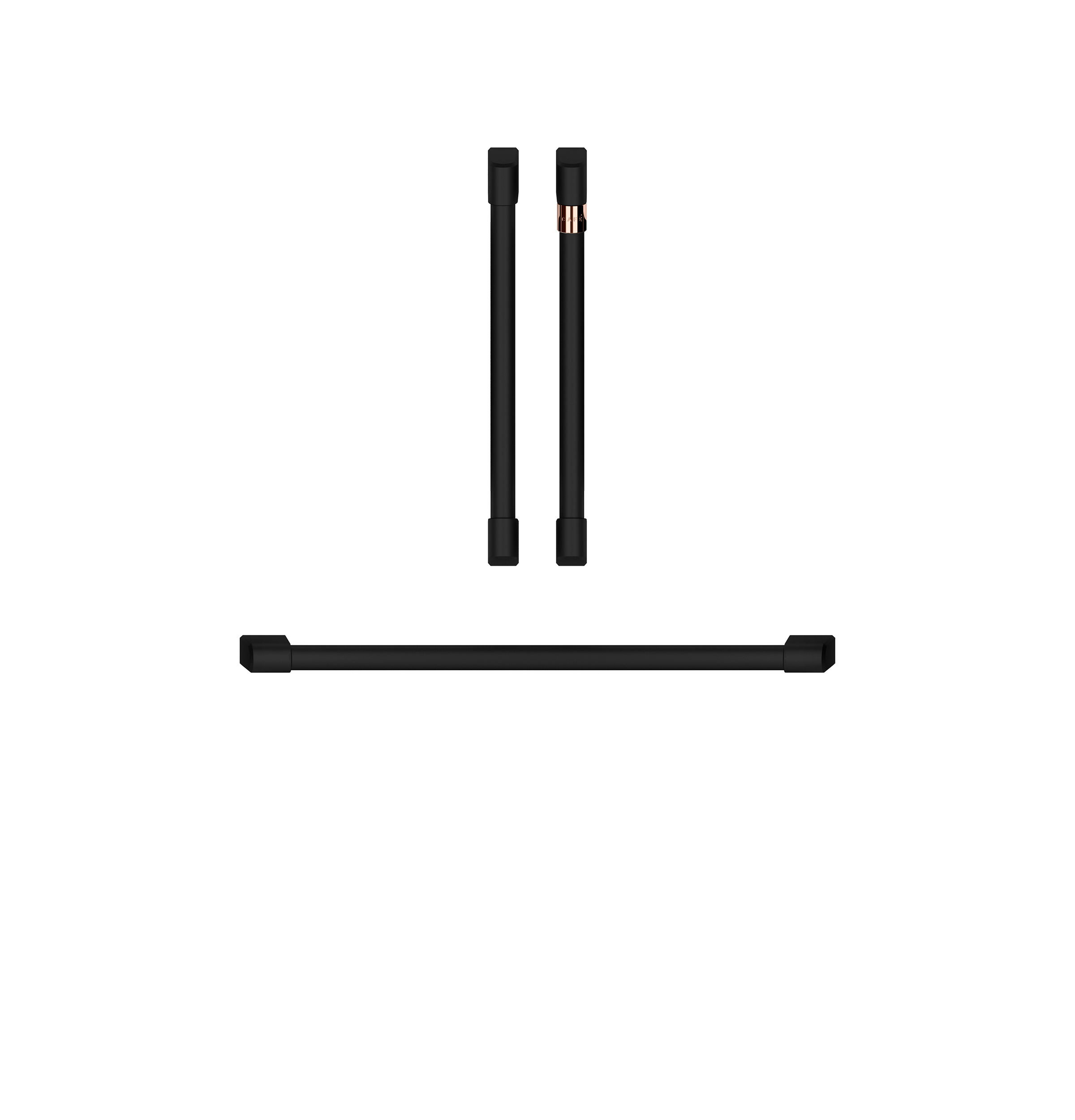 CAFÉ™ 2 French-Door Handles; 1 - 30" Handle; - Brushed Stainless CXWDFHKPMSS