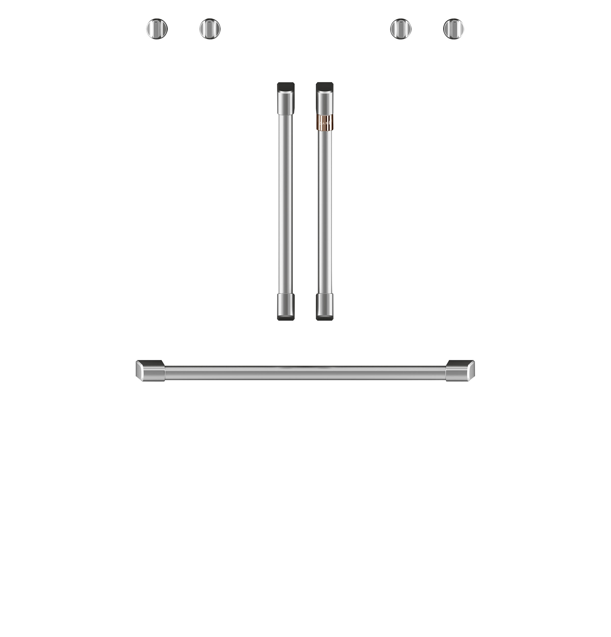 CAFÉ™ 2 French-Door Handles; 1 - 30" Handle; - Brushed Stainless view 4