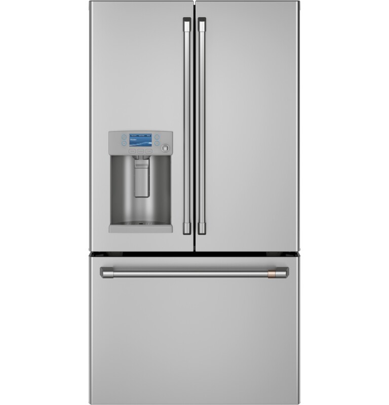 Cafe 22.1 Cu. Ft. Smart Counter-Depth French-Door Refrigerator with Hot Water Dispenser Stainless Steel CYE22TP2MS1 Picture 1