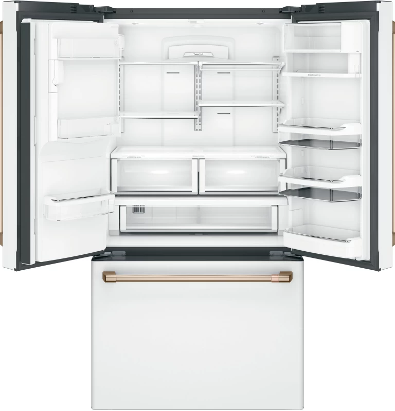 ENERGY STAR 22.1 Cu. Ft. Smart Counter-Depth French-Door Refrigerator with Hot Water Dispenser CYE22TP4MW2