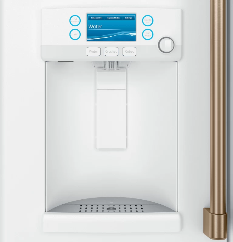 ENERGY STAR 22.1 Cu. Ft. Smart Counter-Depth French-Door Refrigerator with Hot Water Dispenser CYE22TP4MW2