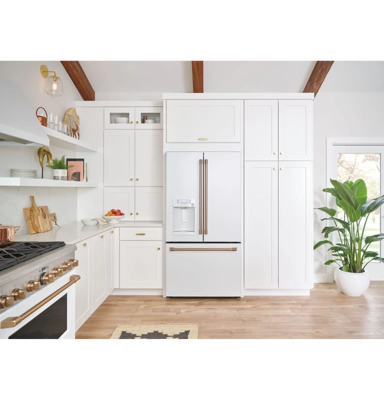 ENERGY STAR 22.1 Cu. Ft. Smart Counter-Depth French-Door Refrigerator with Hot Water Dispenser CYE22TP4MW2