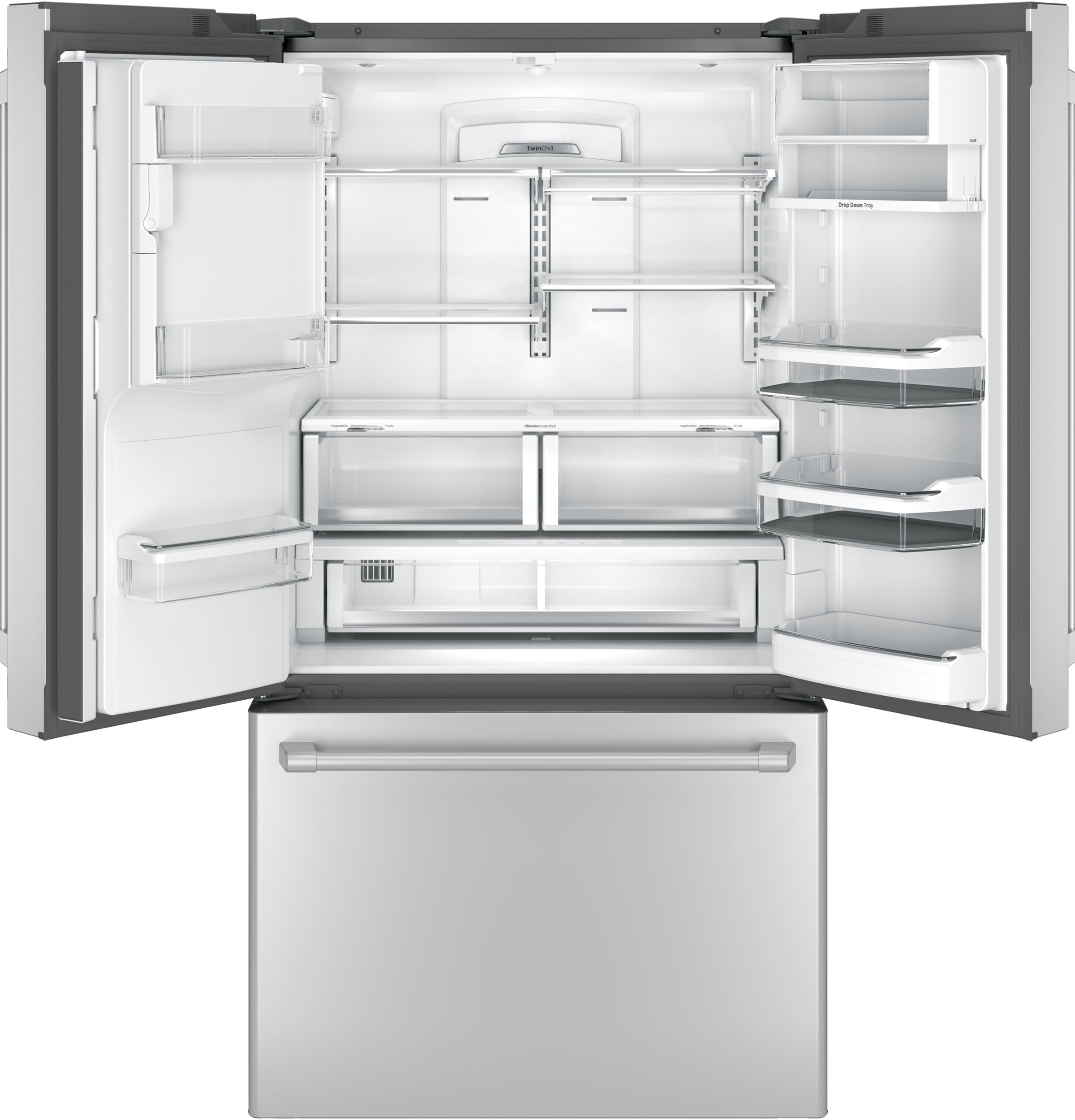 Café Series 22.2 Cu. Ft. Counter-depth French-door Refrigerator With Hot Water Dispenser CYE22TSHSS