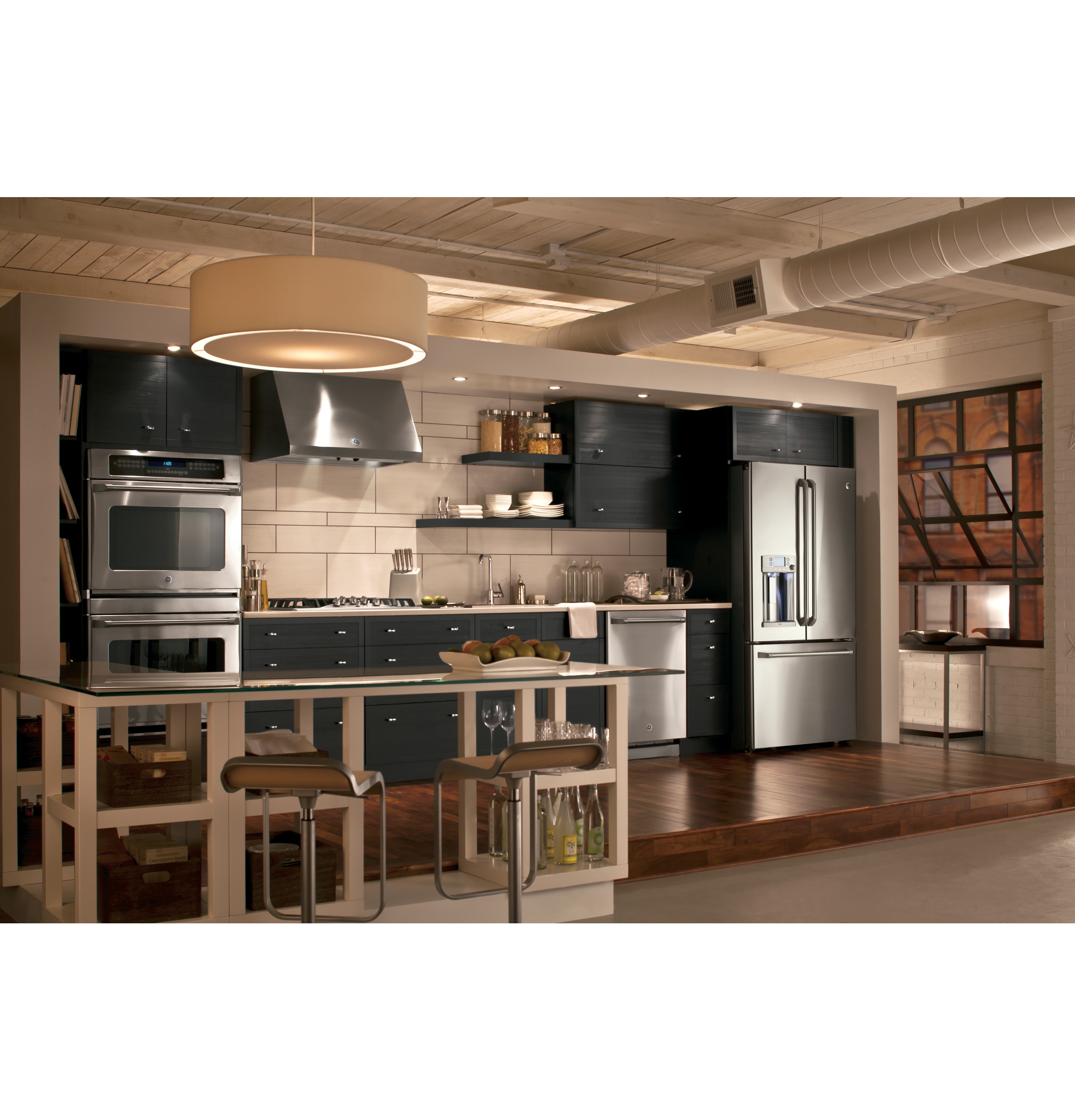 Café Series 22.2 Cu. Ft. Counter-depth French-door Refrigerator With Hot Water Dispenser CYE22TSHSS