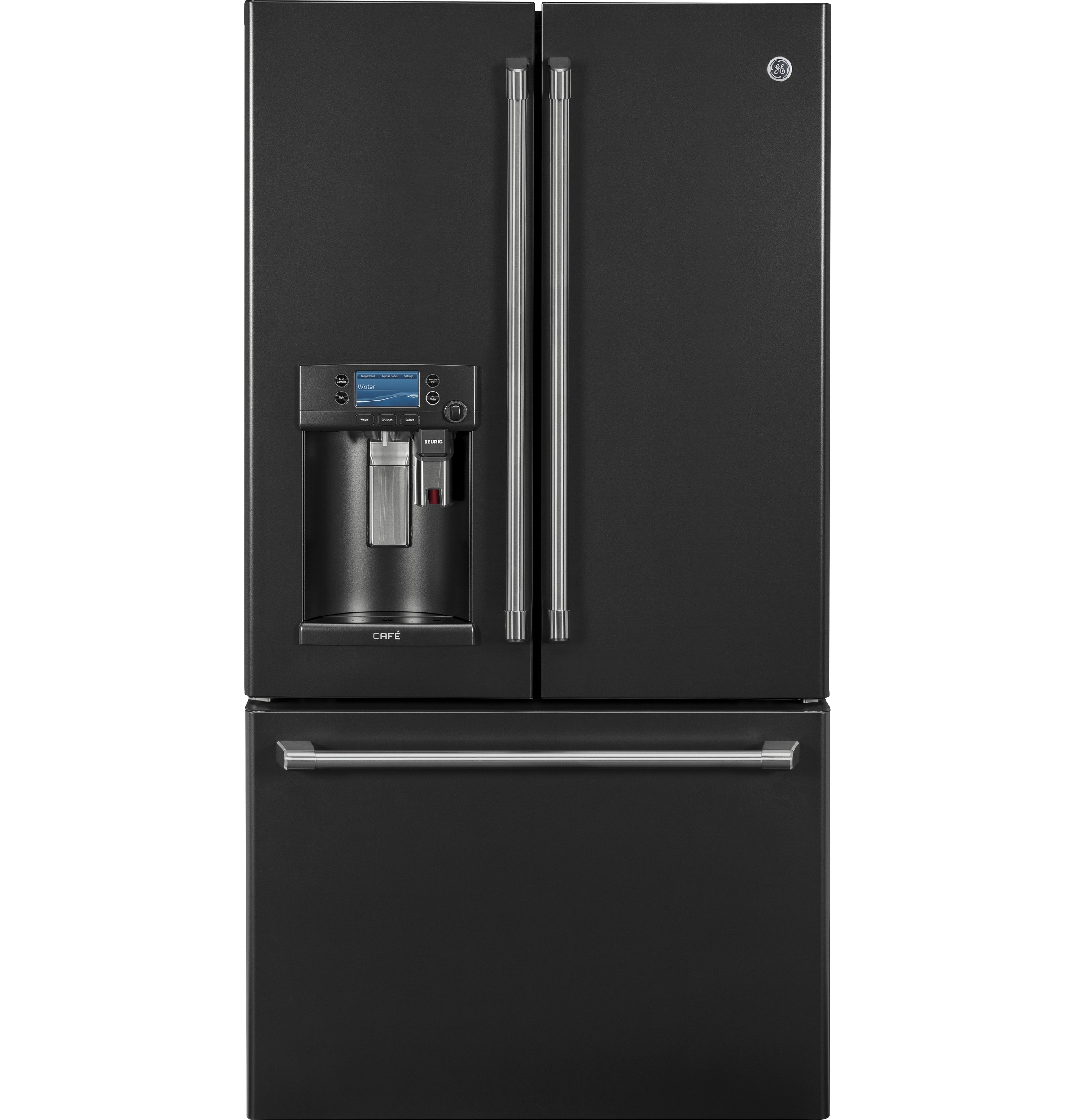 Café Series 22.2 Cu. Ft. Counter-depth French-door Refrigerator With Keurig K-cup Brewing System CYE22UELDS