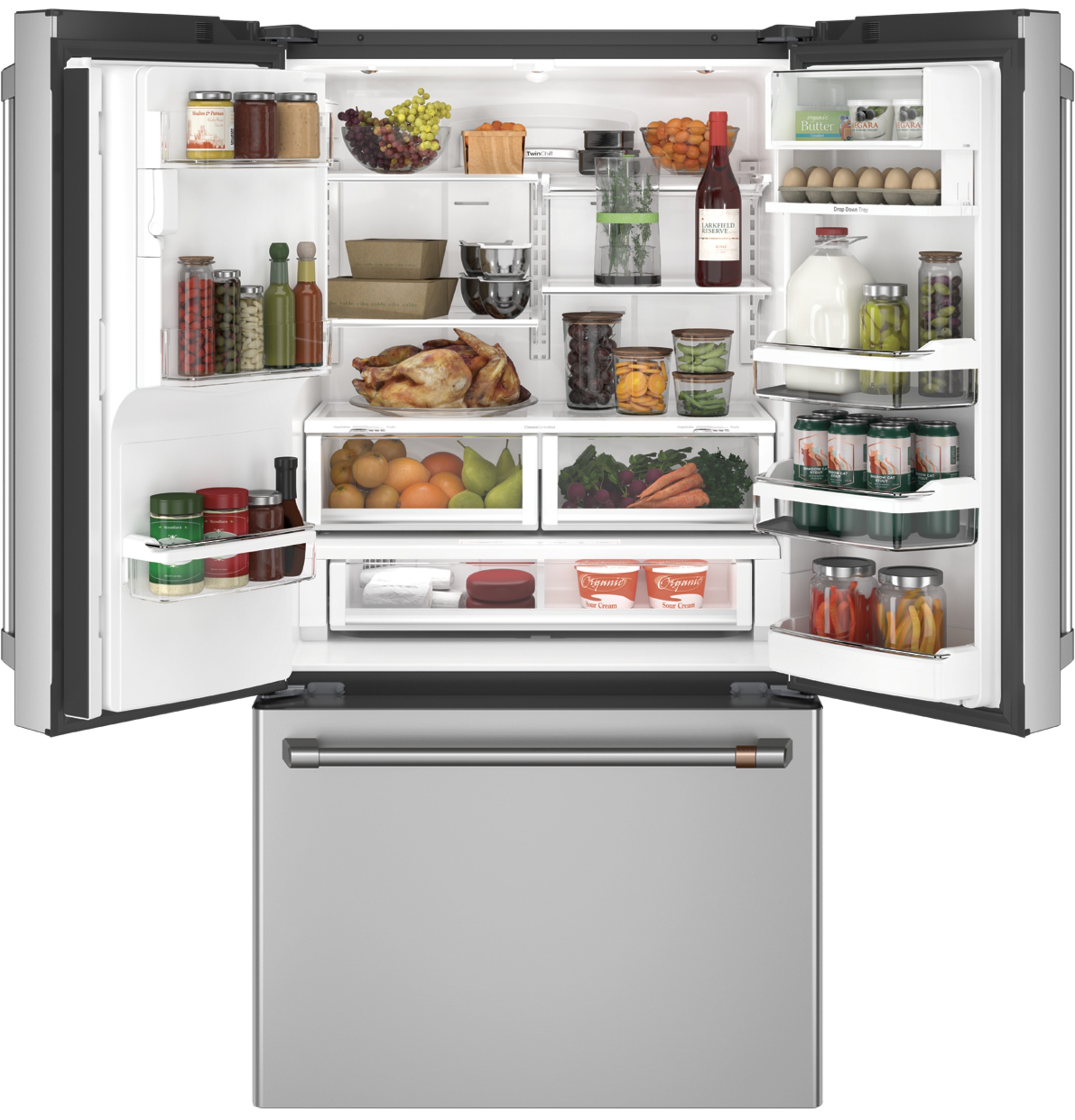 CAFÉ™ ENERGY STAR® 22.1 Cu. Ft. Smart Counter-Depth French-Door Refrigerator with Keurig® K-Cup® Brewing System view 16
