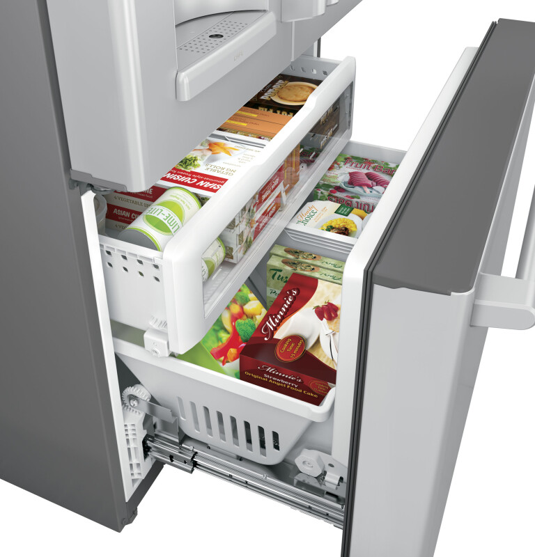 Café Series 22.2 Cu. Ft. Counter-depth French-door Refrigerator With Keurig K-cup Brewing System CYE22USHSS
