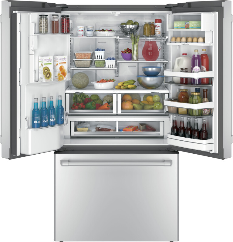 Café Series 22.2 Cu. Ft. Counter-depth French-door Refrigerator With Keurig K-cup Brewing System CYE22USHSS