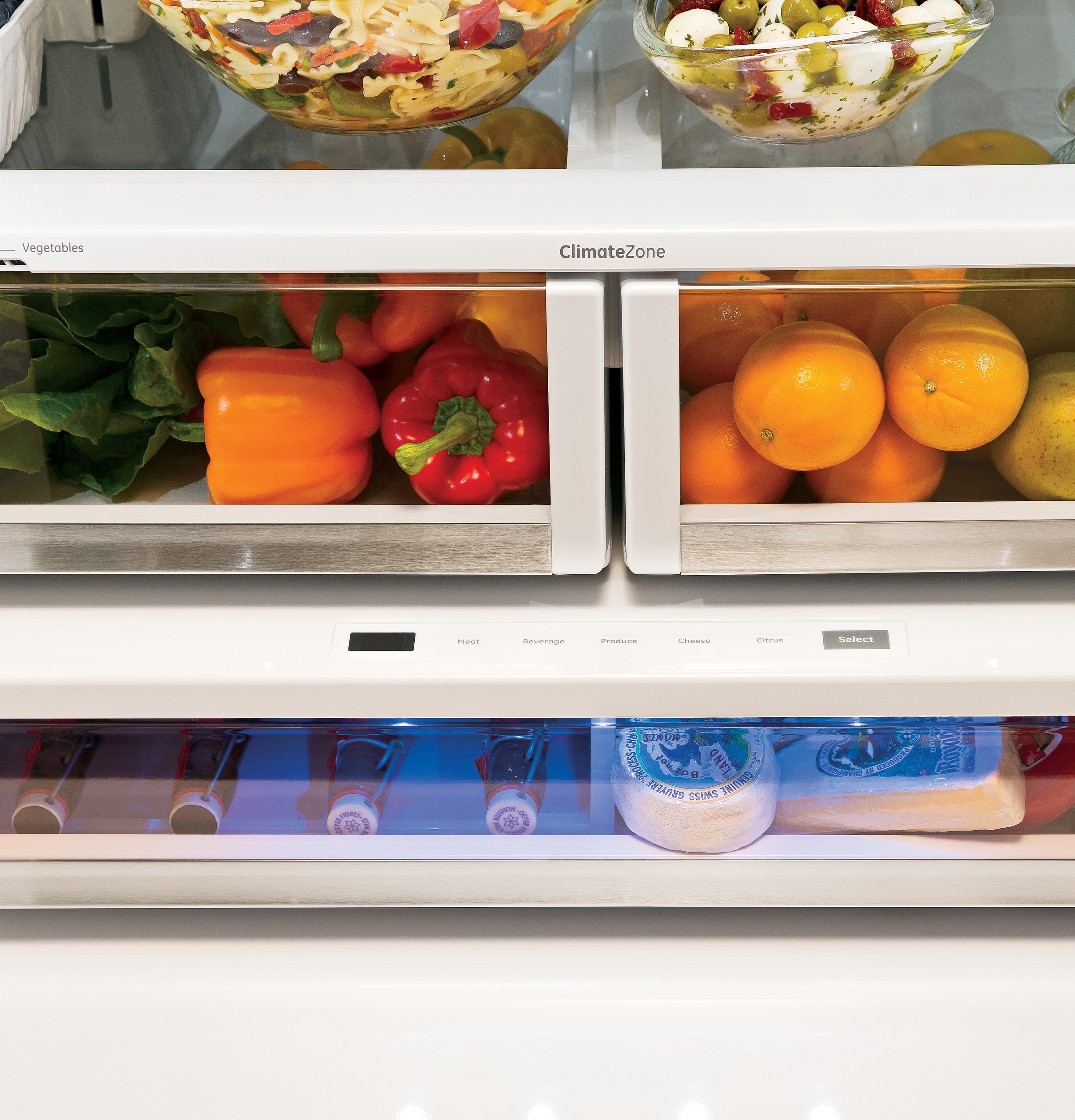 Café Series 23.1 Cu. Ft. Counter-depth French-door Refrigerator CYE23TSDSS