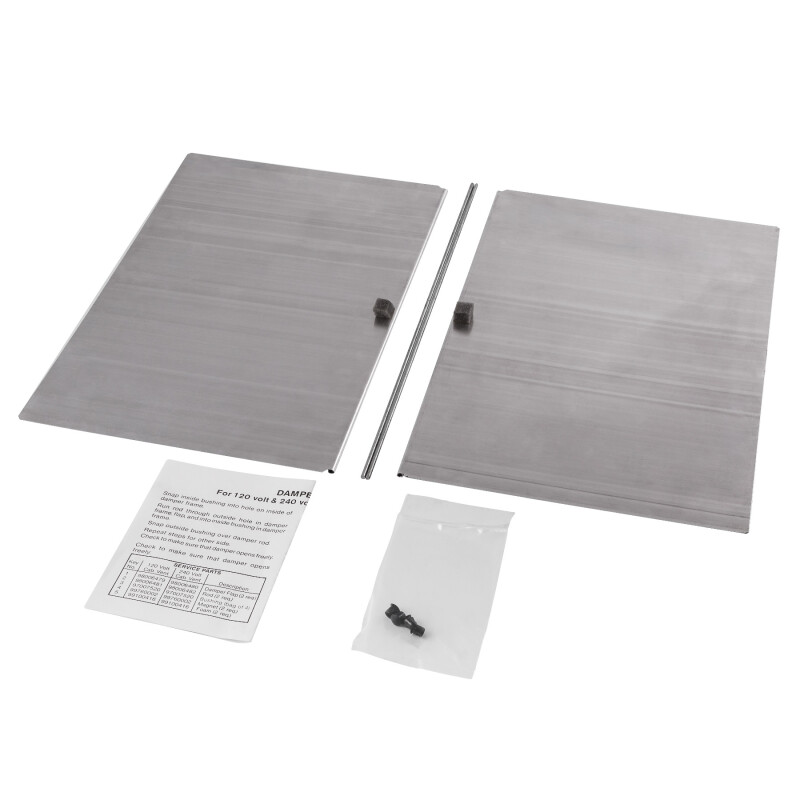 Damper Kit for Model L3500EXL Ventilator. Twin Damper Flaps and Mounting Hardware D101