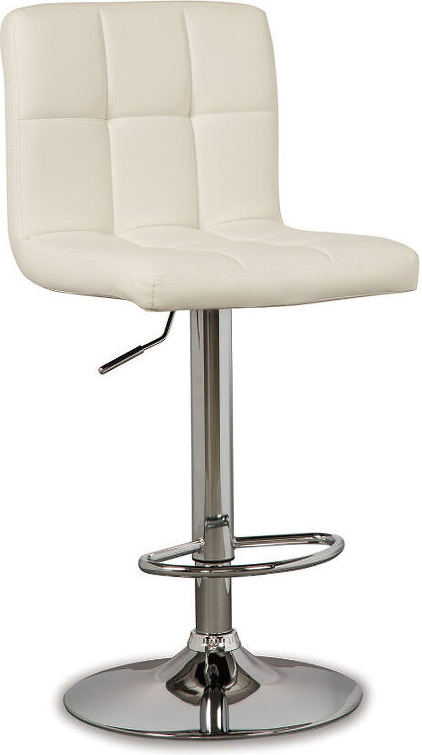 Bone Tall Upholstered Swivel Barstool Set of 2 D120230