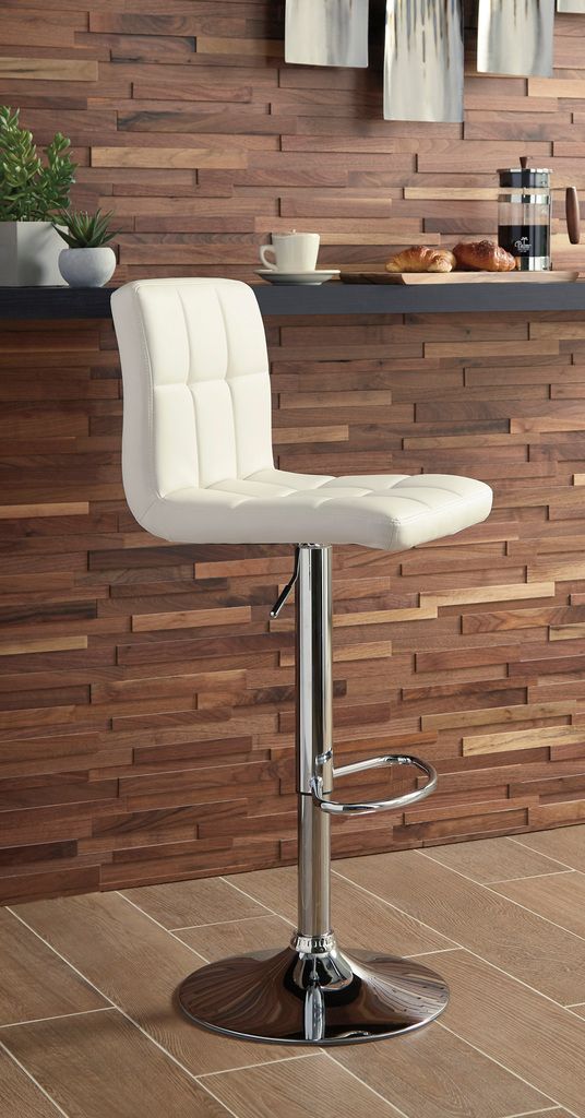 Bone Tall Upholstered Swivel Barstool Set of 2 D120230