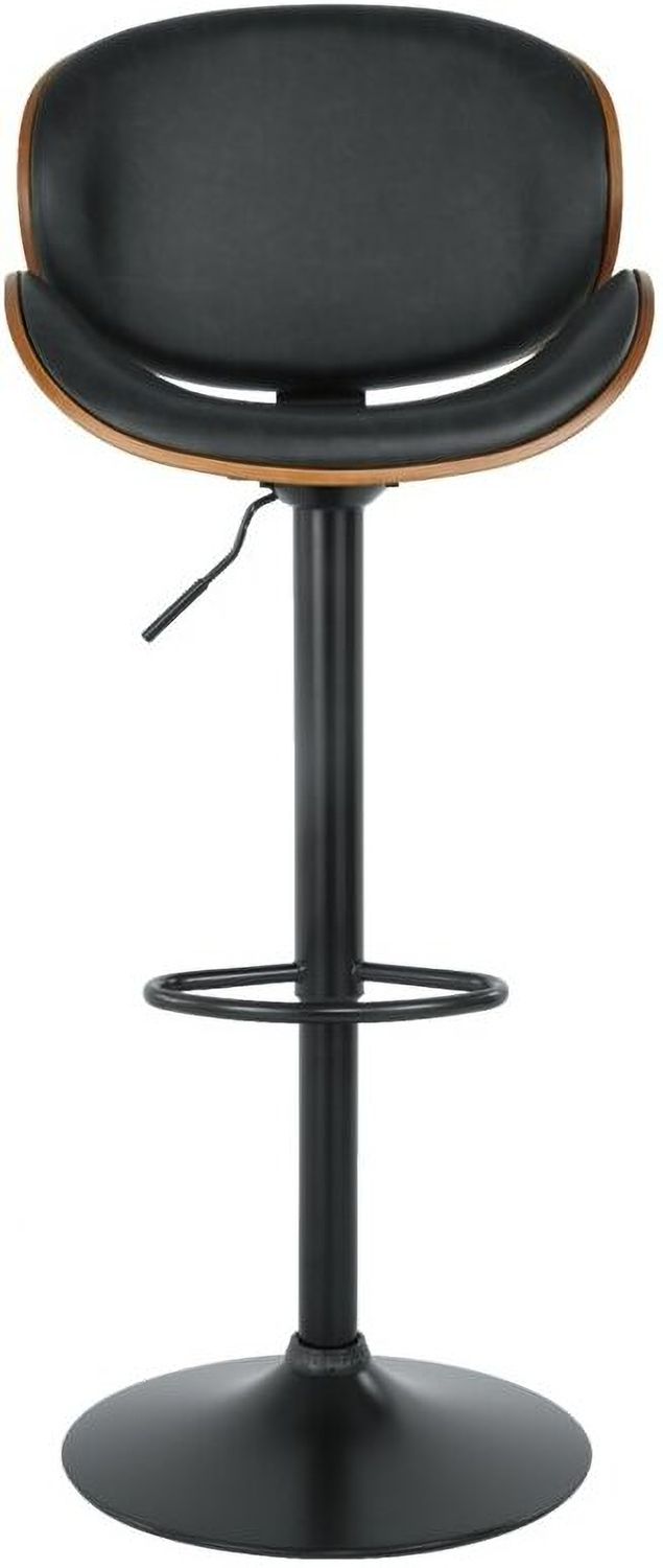 Black Tall Upholstered Swivel Barstool D120530