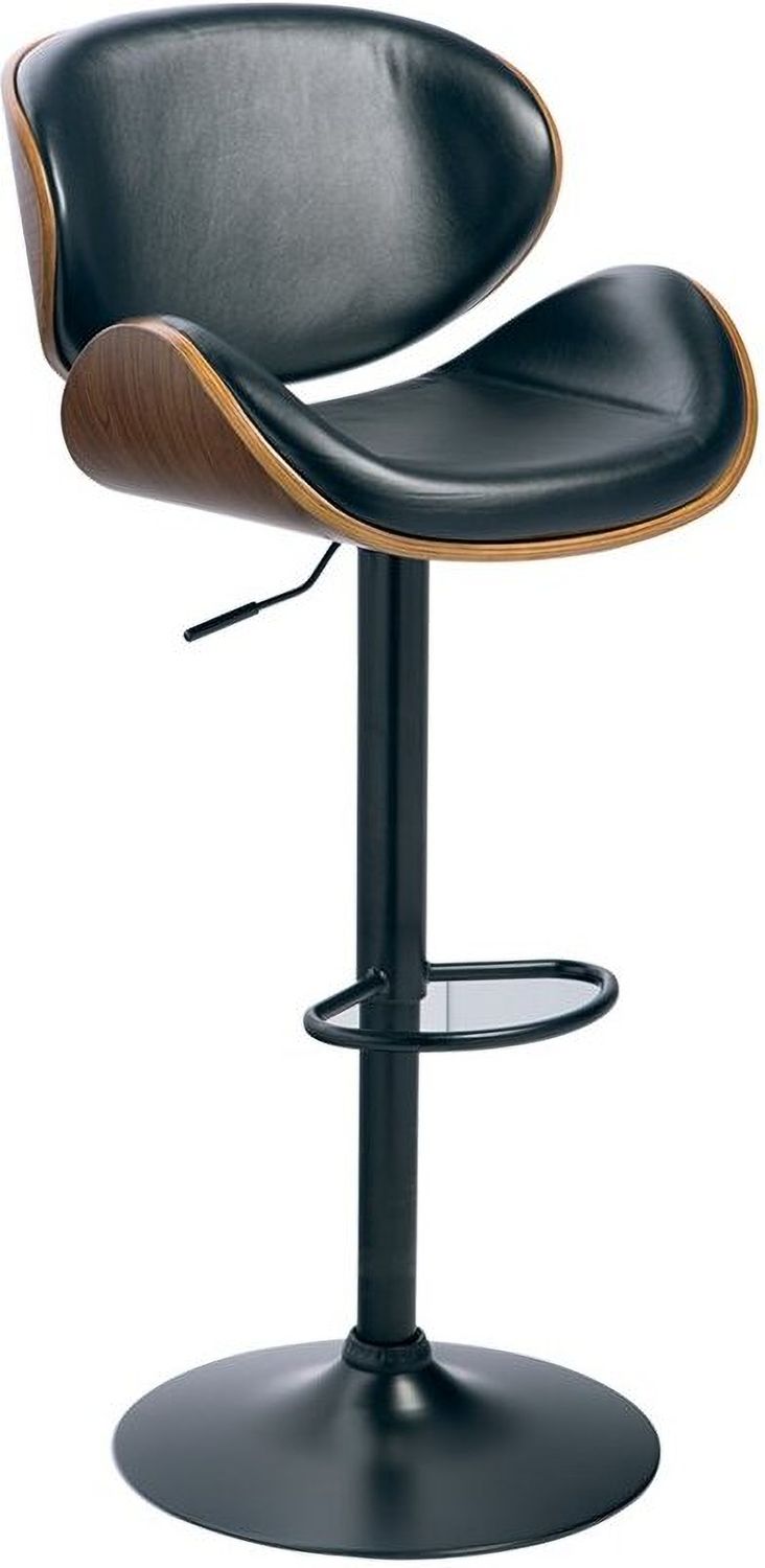 Black Tall Upholstered Swivel Barstool D120530