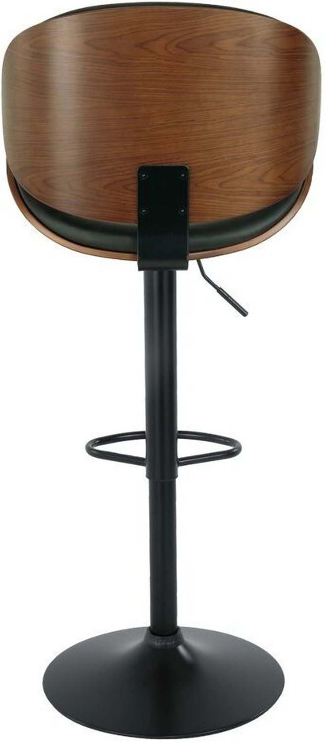 Black Tall Upholstered Swivel Barstool D120530