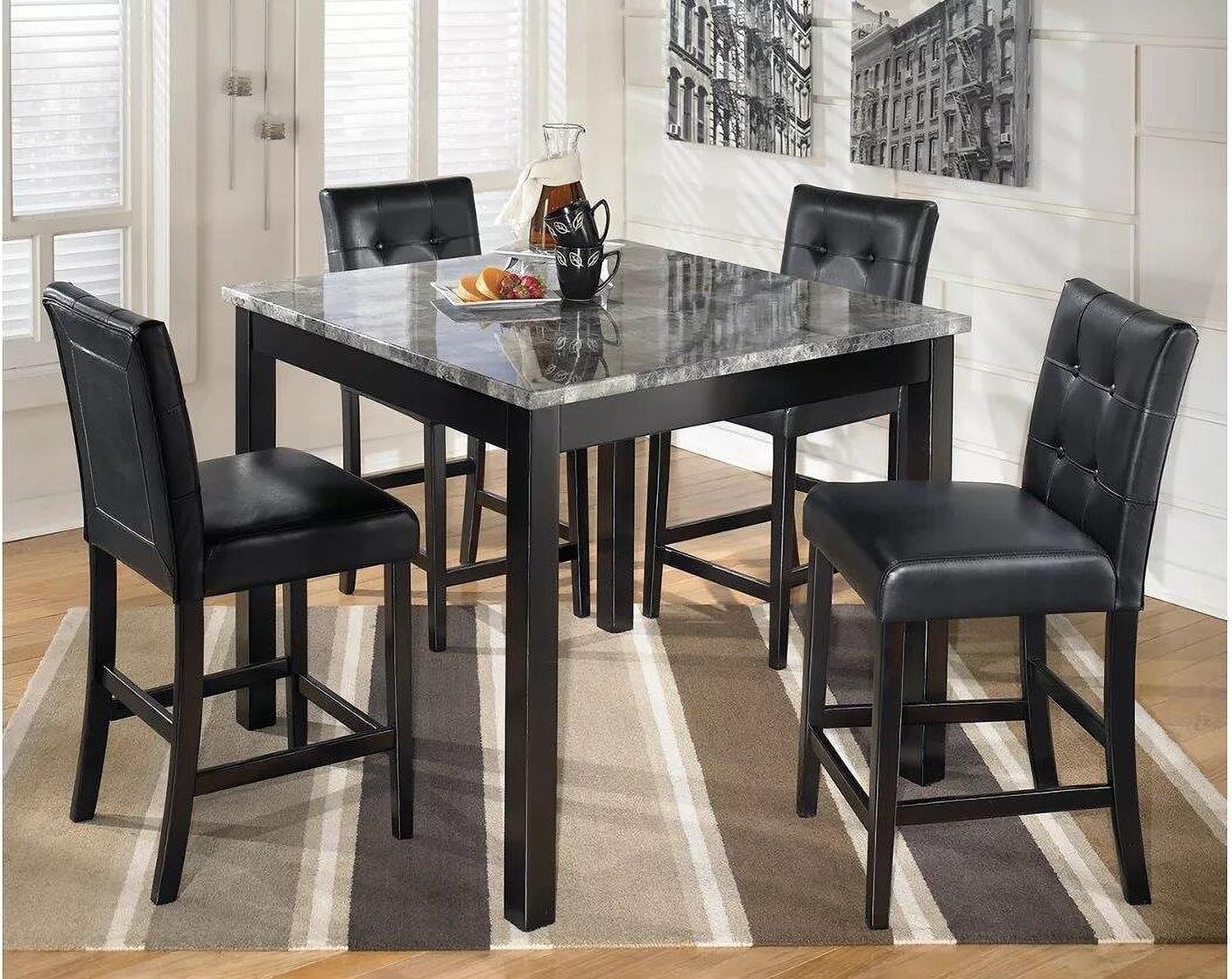 Maysville 5 Piece Square Counter Height Dining Room Set D154223