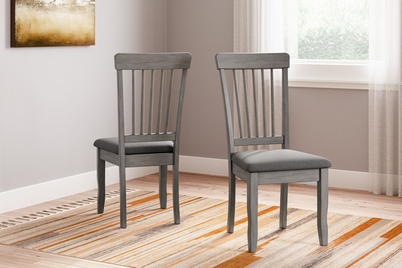 Shullden Gray Dining Room Side Chair Set Of 2 D19401