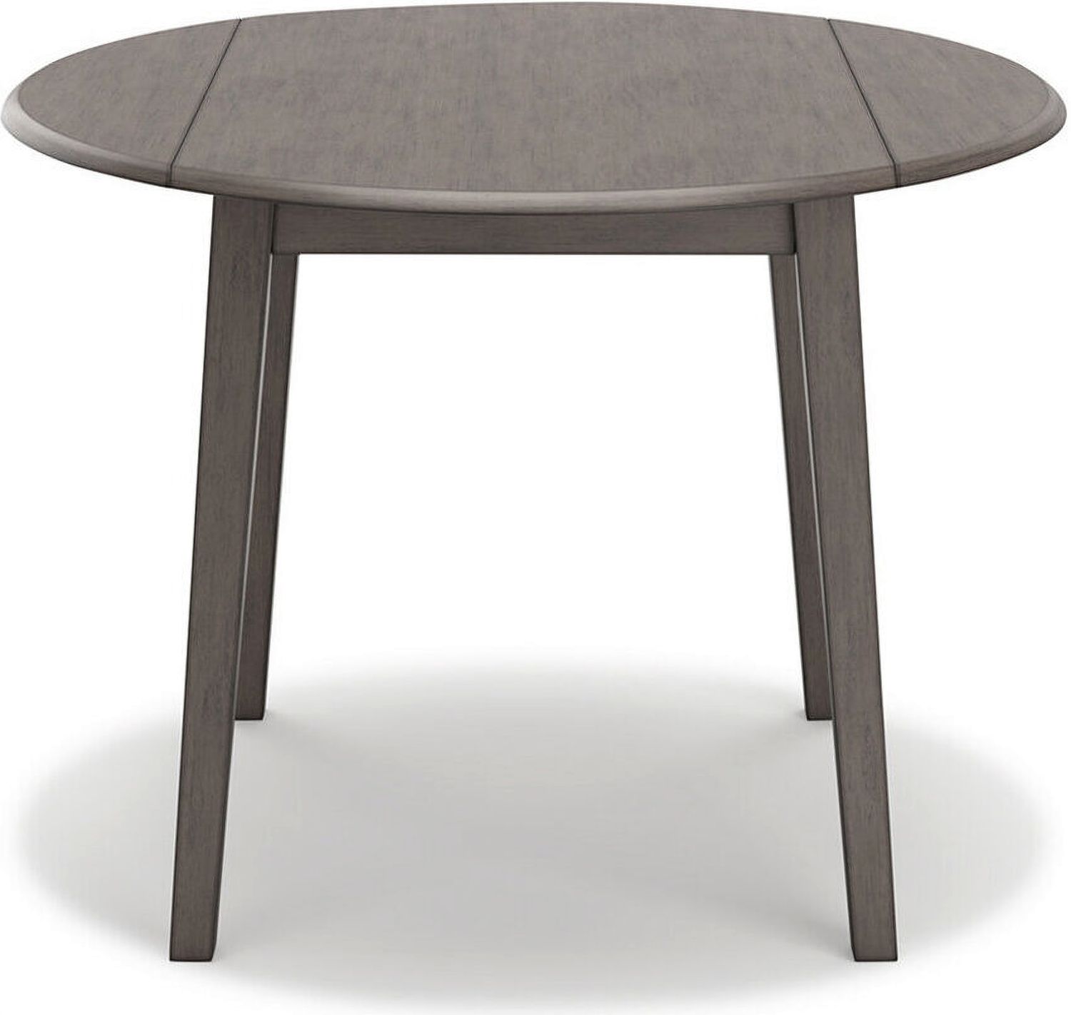 Shullden Gray Round Drop Leaf Table D19415