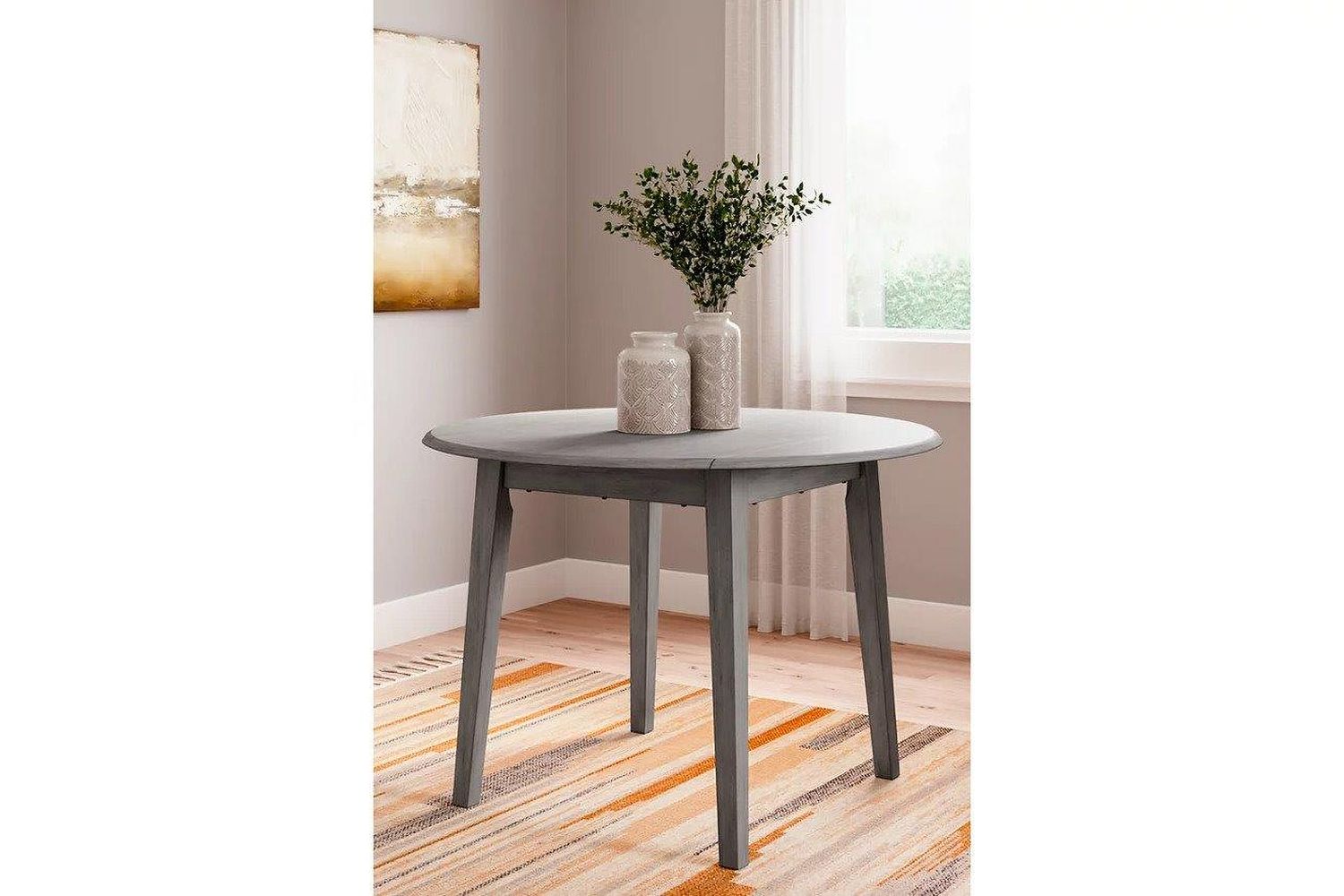 Shullden Dining Room Set In Gray D194D1