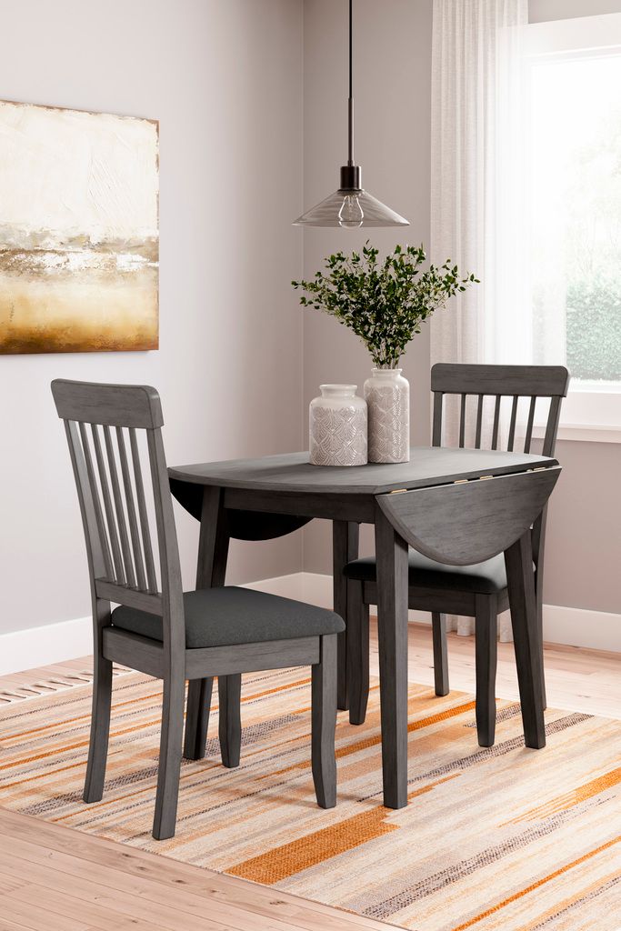 Shullden Dining Room Set In Gray D194D1