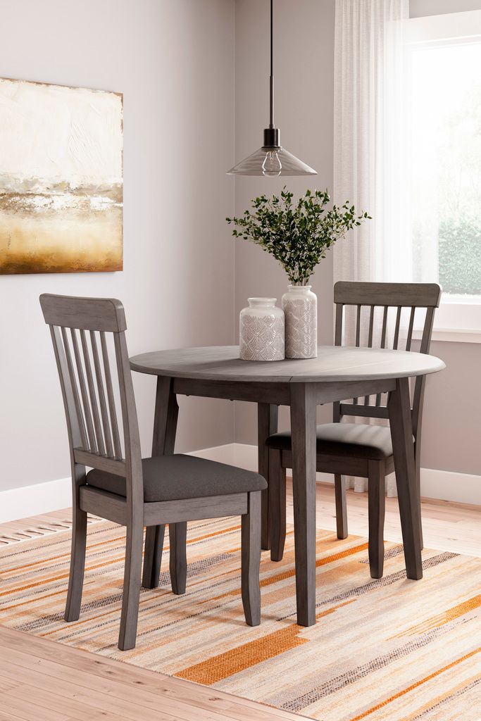 Shullden Dining Room Set In Gray D194D1
