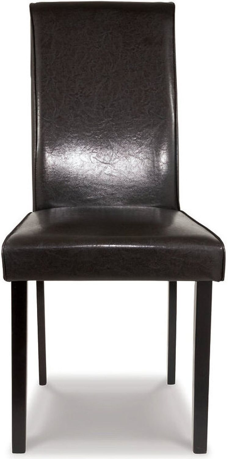 Kimonte Brown Upholstered Dining Side Chair Set of 2 D25002