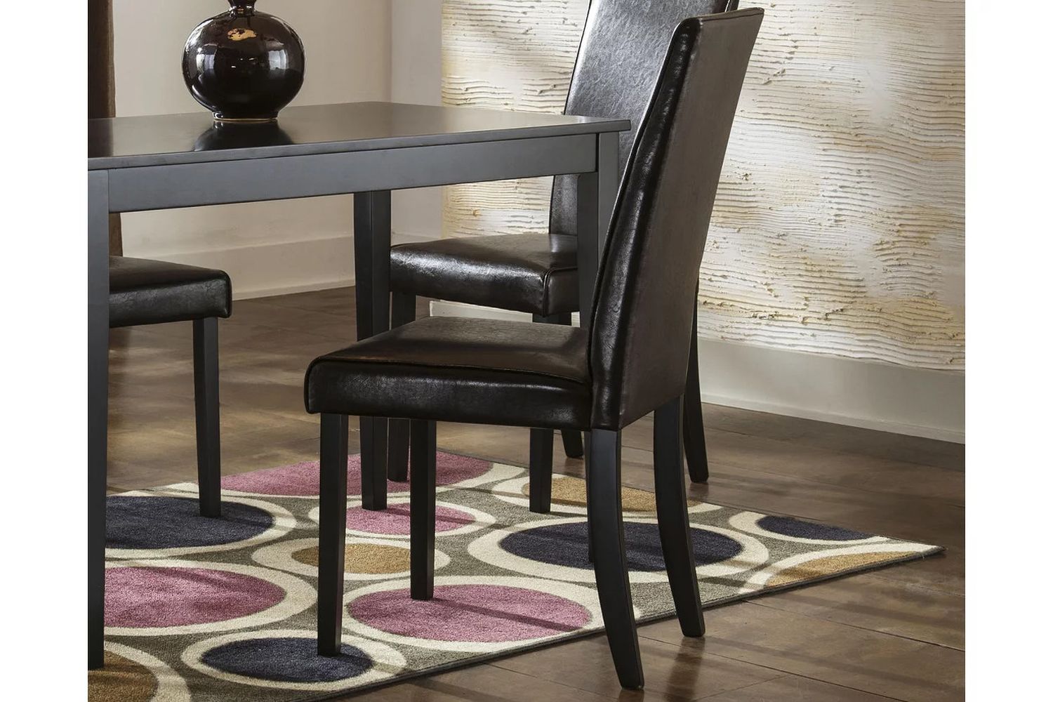 Kimonte Brown Upholstered Dining Side Chair Set of 2 D25002