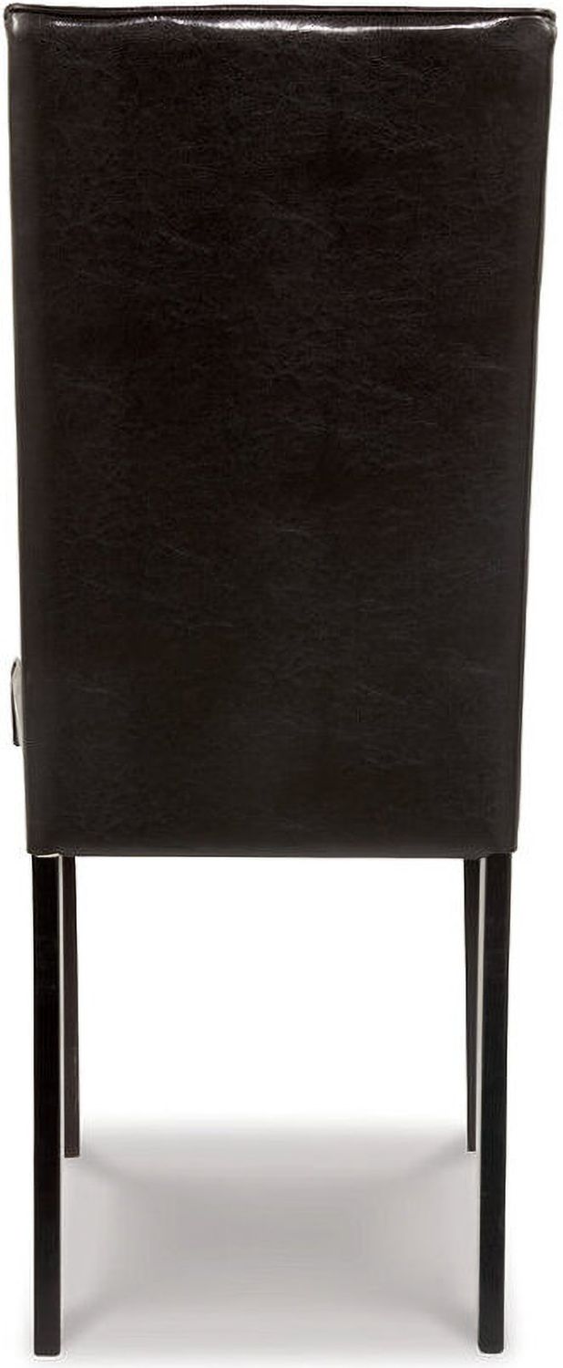 Kimonte Brown Upholstered Dining Side Chair Set of 2 D25002