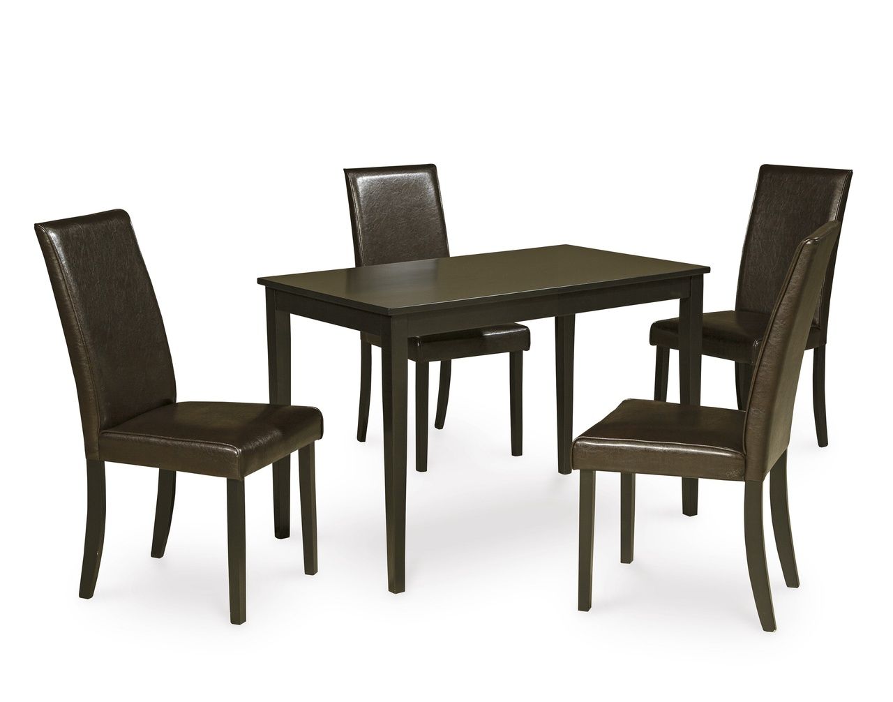 Kimonte Brown Upholstered Dining Side Chair Set of 2 D25002
